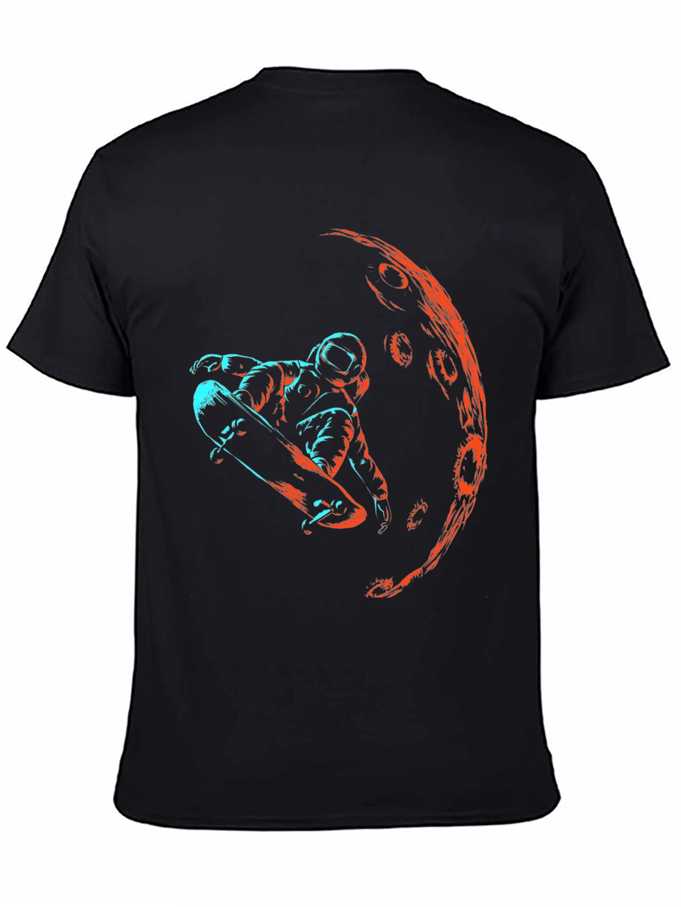 Astronaut Skateboarder Graphic T-Shirt