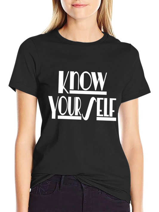 Know Yourself Black Graphic Tee