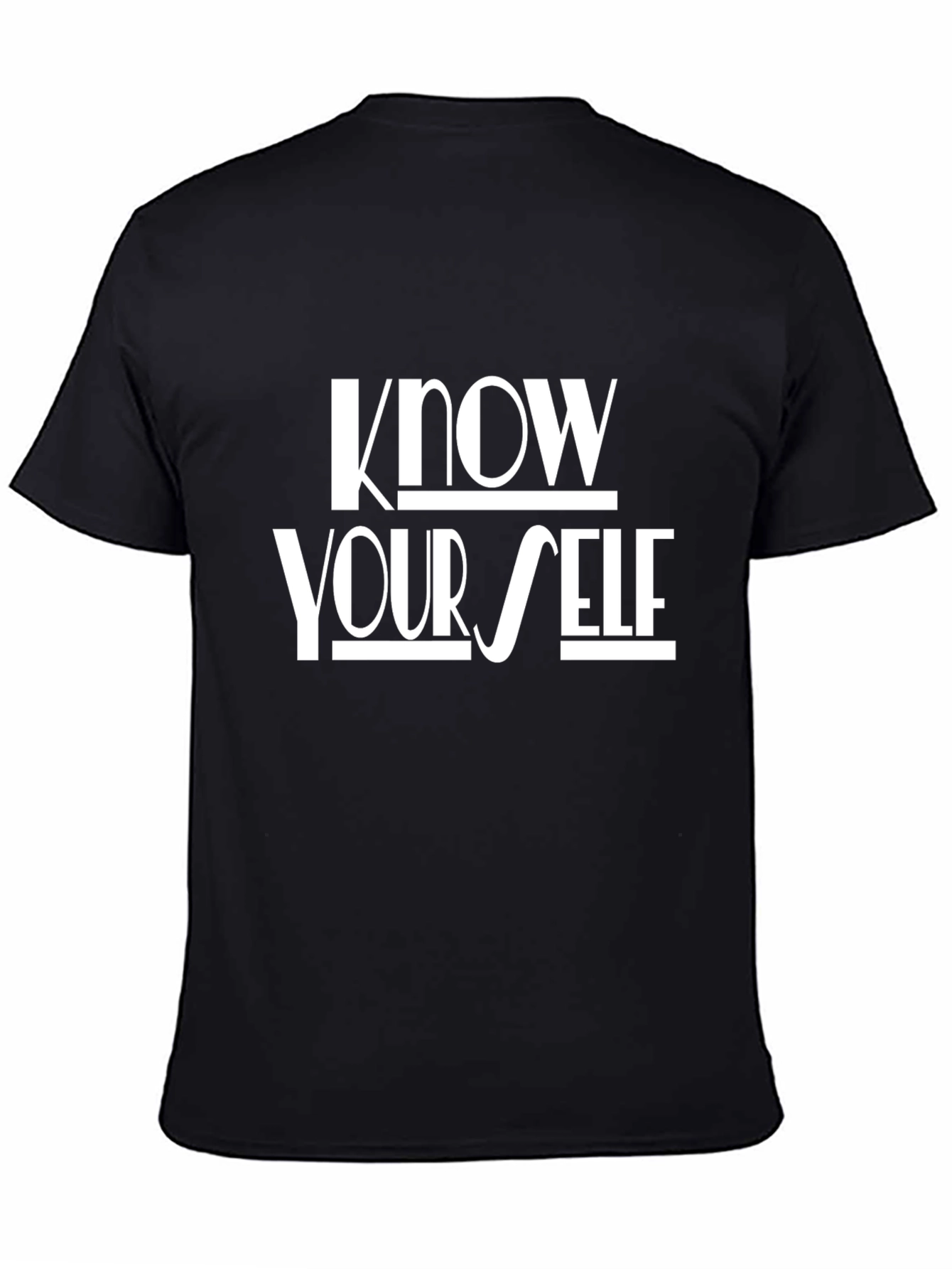Know Yourself Black Graphic Tee