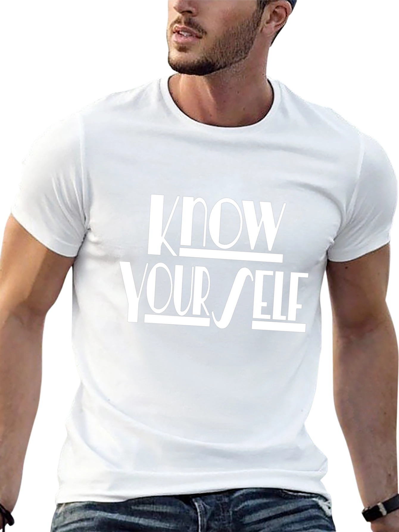 Know Yourself Black Graphic Tee
