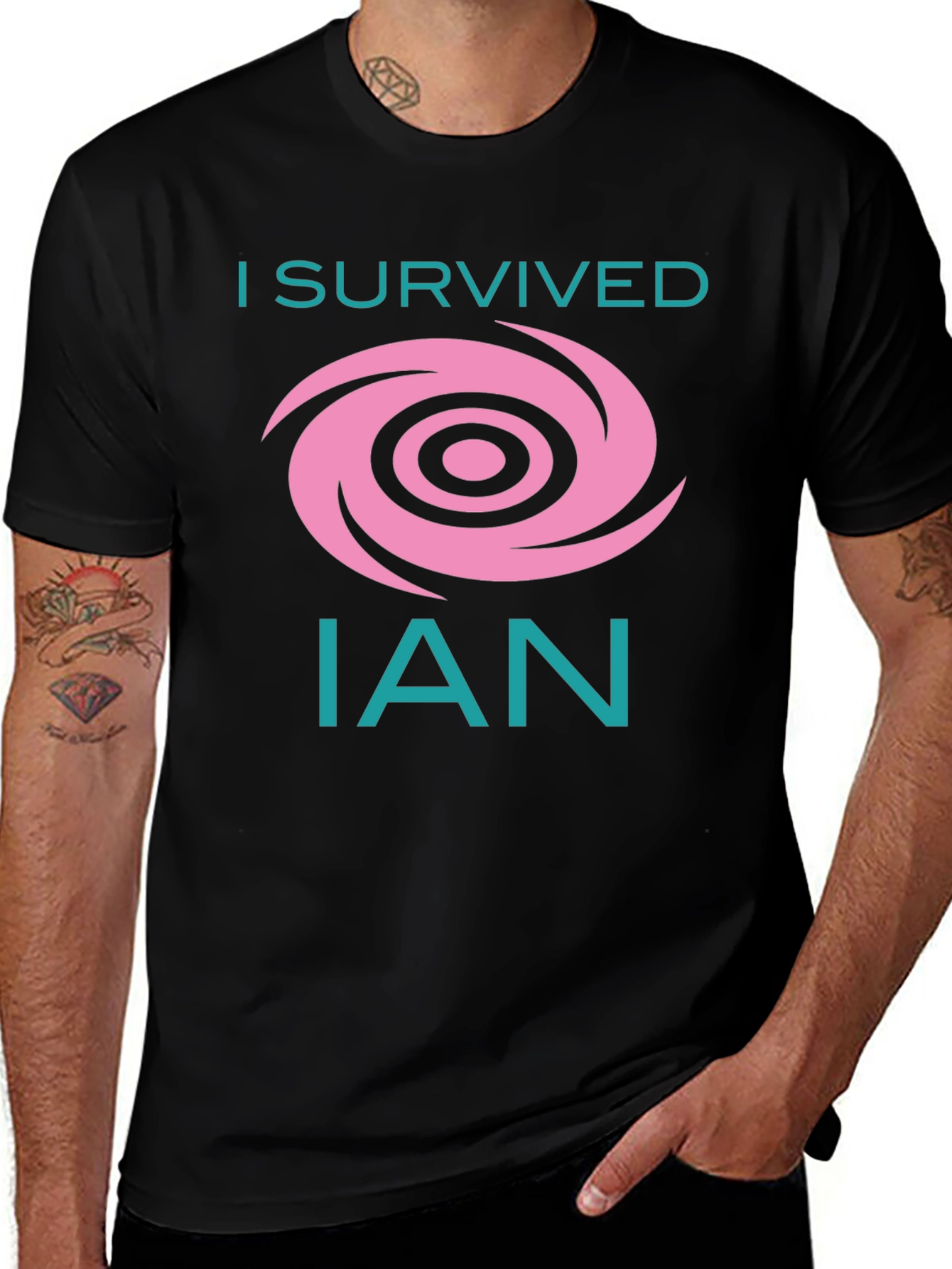I Survived Hurricane Ian T-Shirt Black