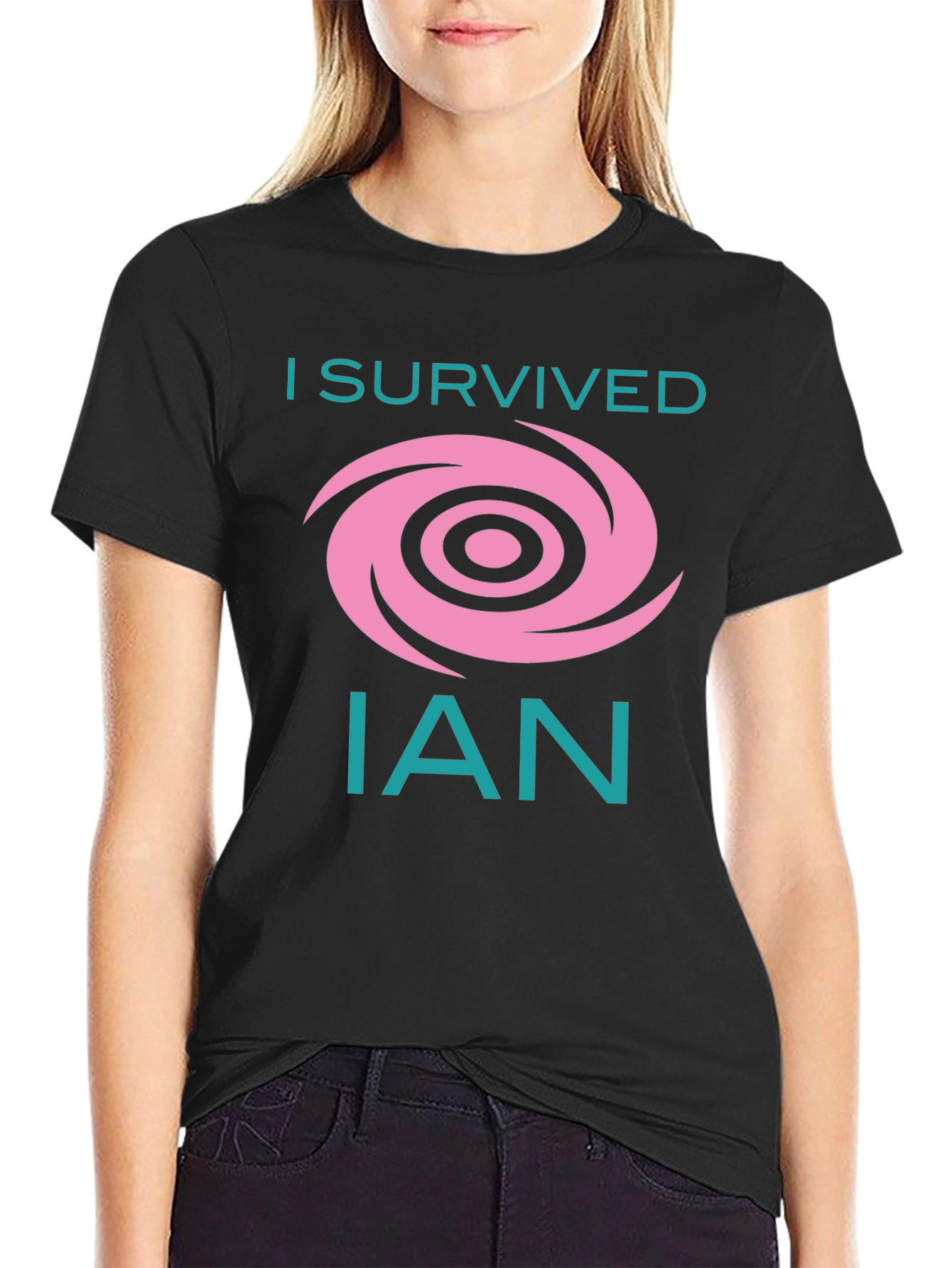 I Survived Hurricane Ian T-Shirt Black