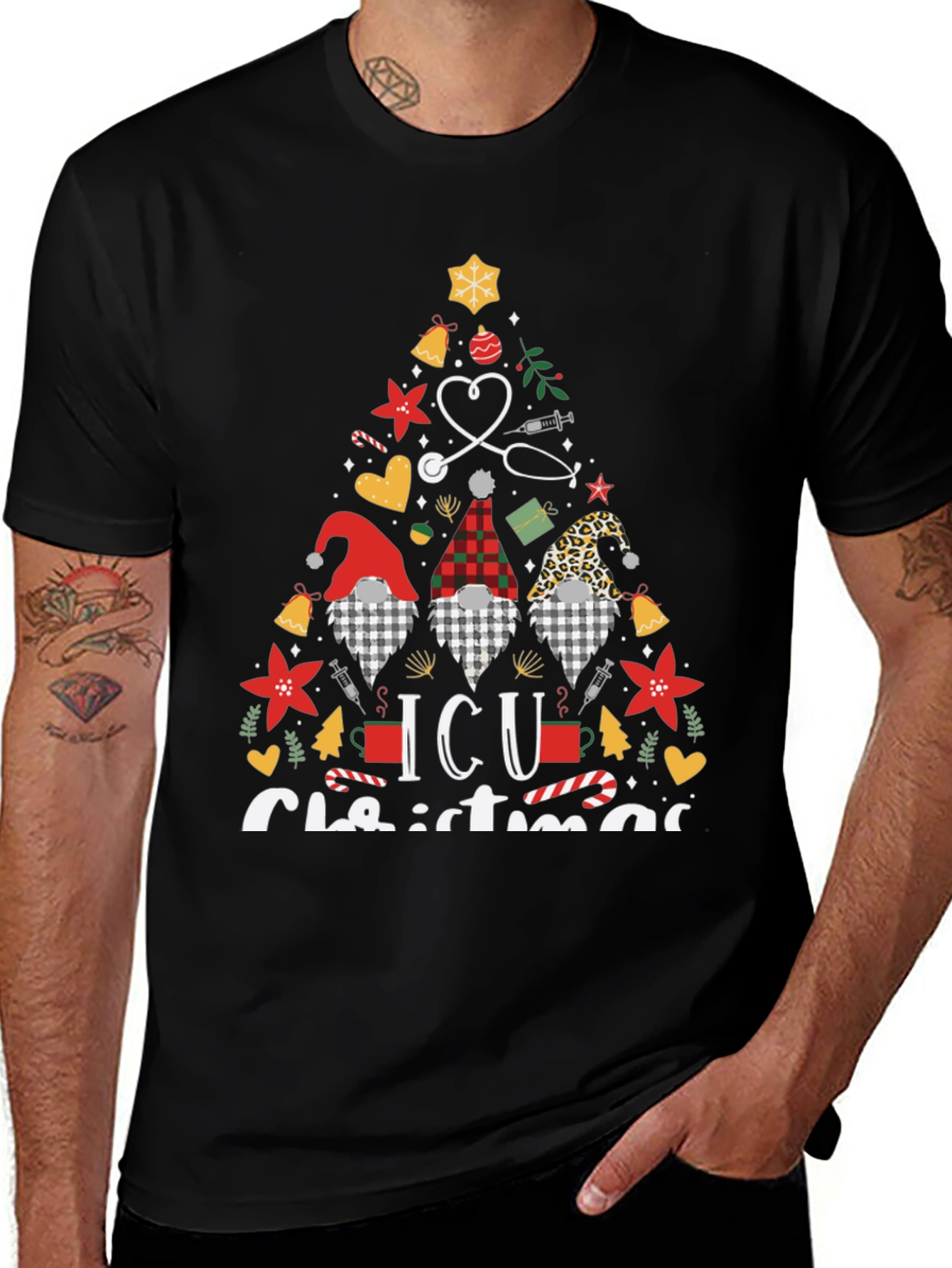ICU Christmas Gnome T-Shirt