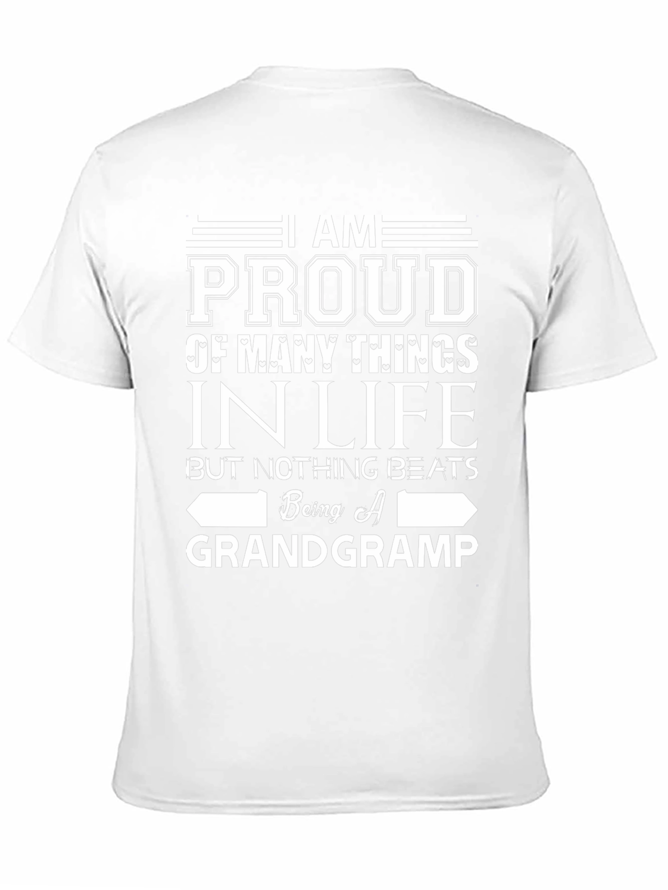 Proud Grandgramp Black Graphic T-Shirt