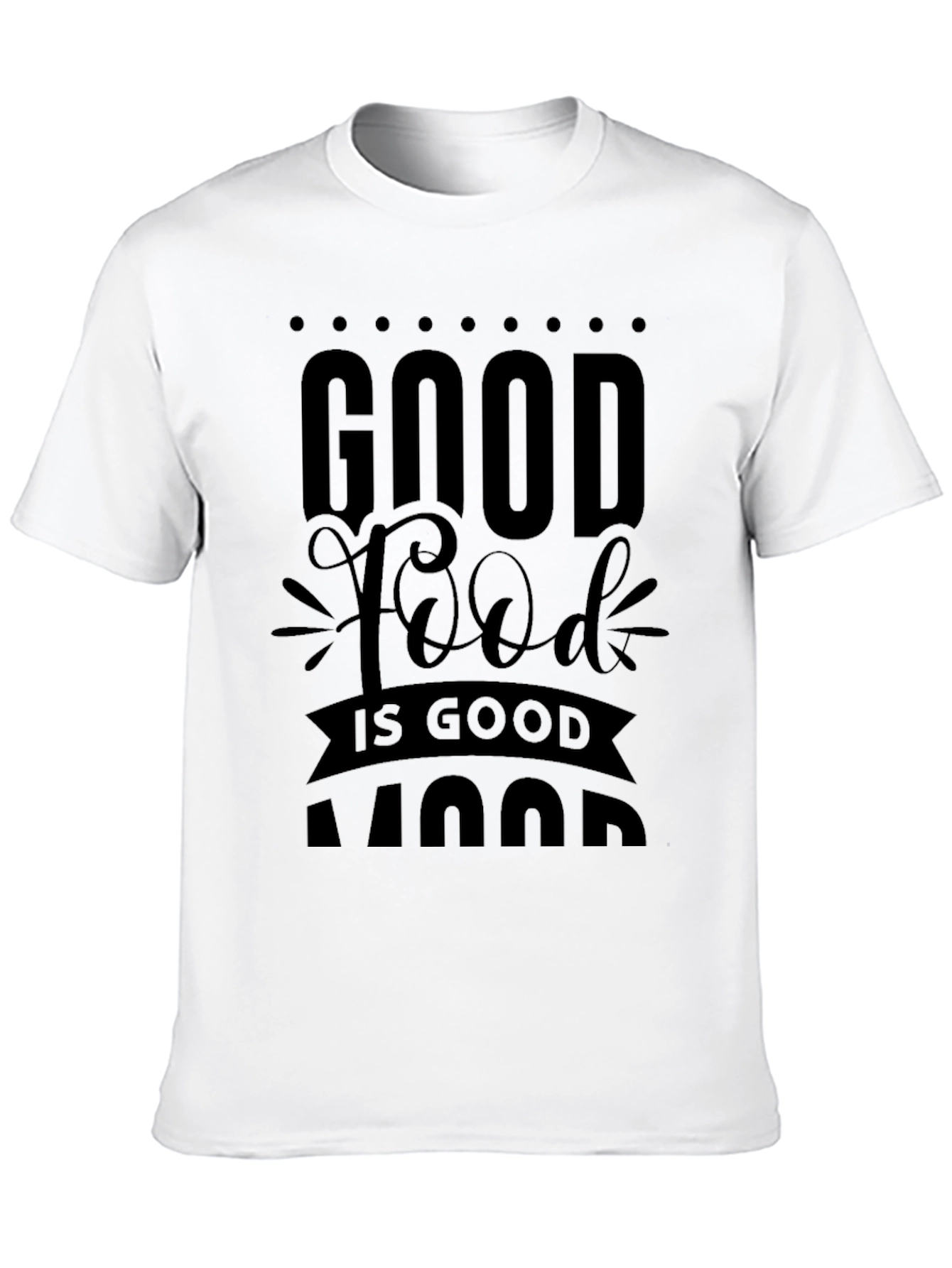 Good Food Good Mood T-Shirt Black