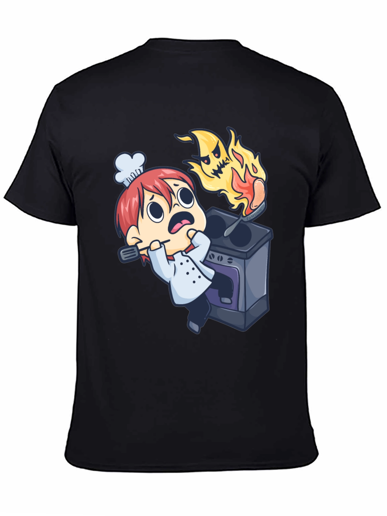 Cartoon Chef Mishap Graphic Tee