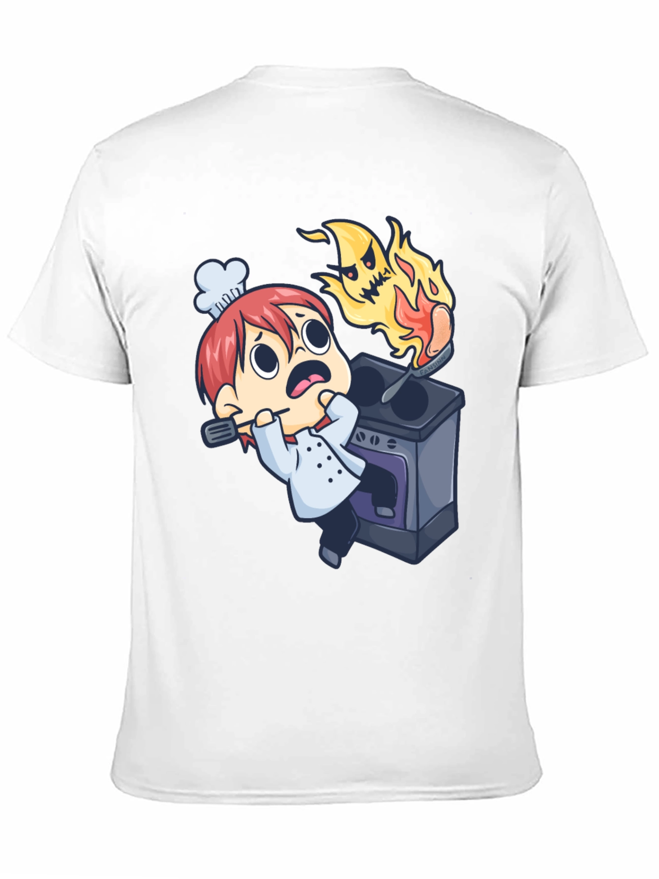 Cartoon Chef Mishap Graphic Tee