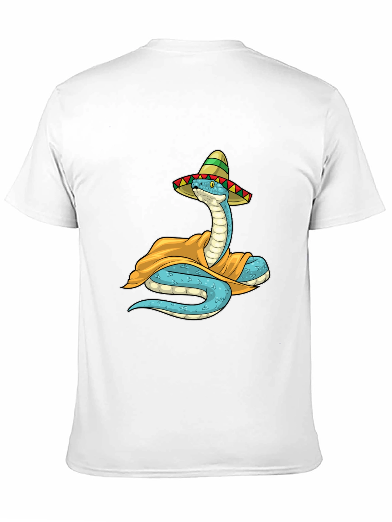 Cool Snake in Sombrero Graphic T-Shirt