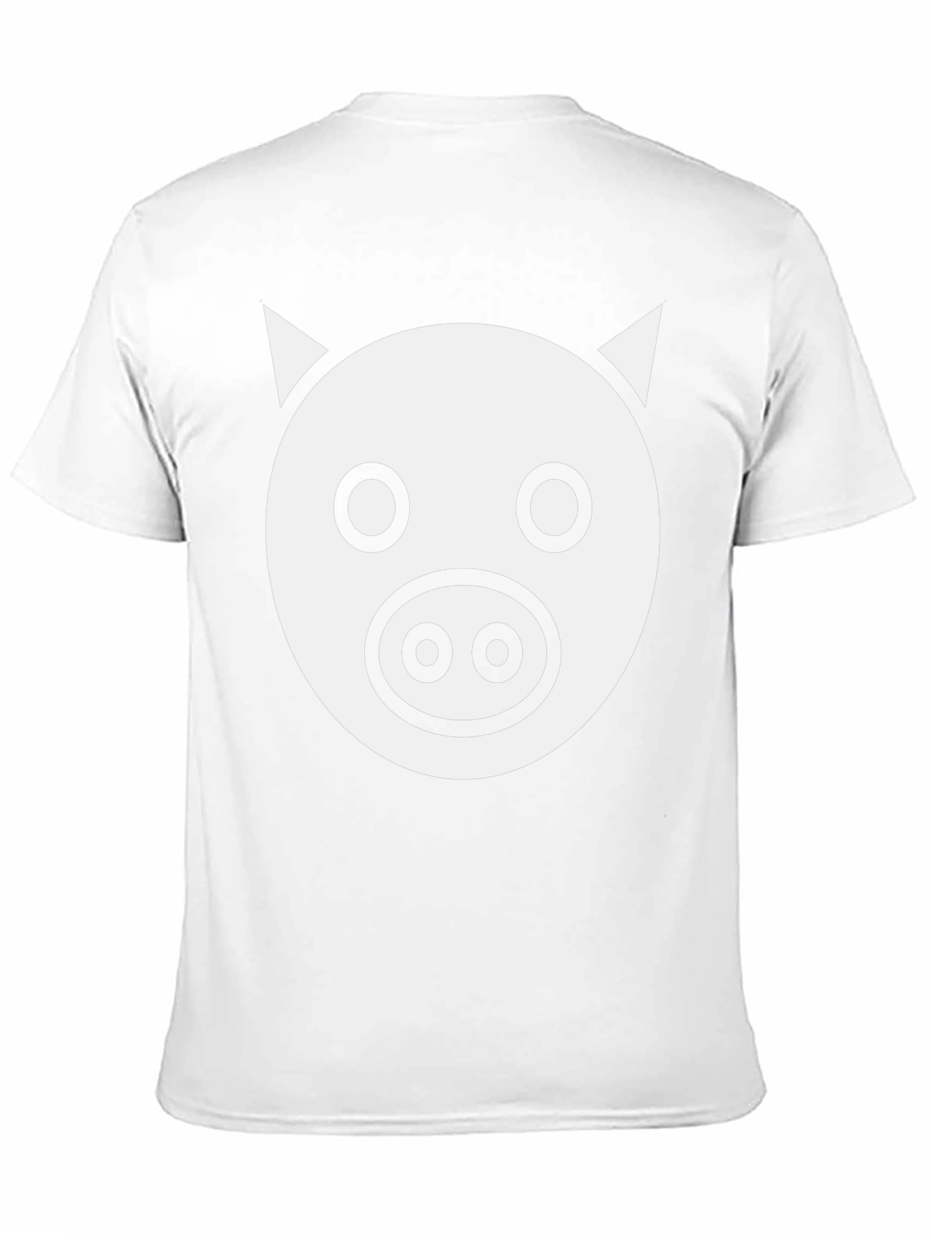 Pig Face Graphic Tee - Black Cotton T-Shirt