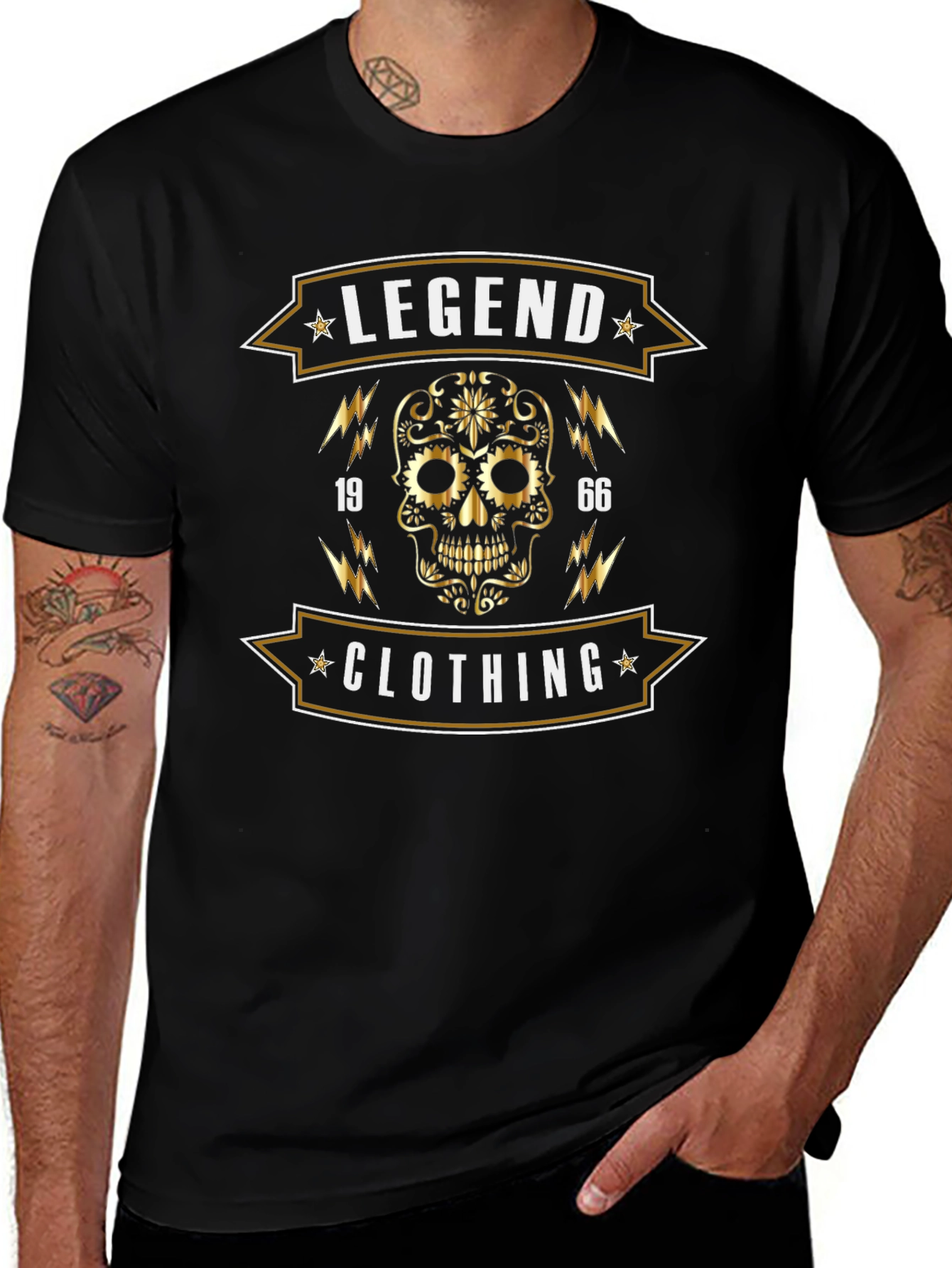 Legend 1966 Clothing Skull Graphic Tee