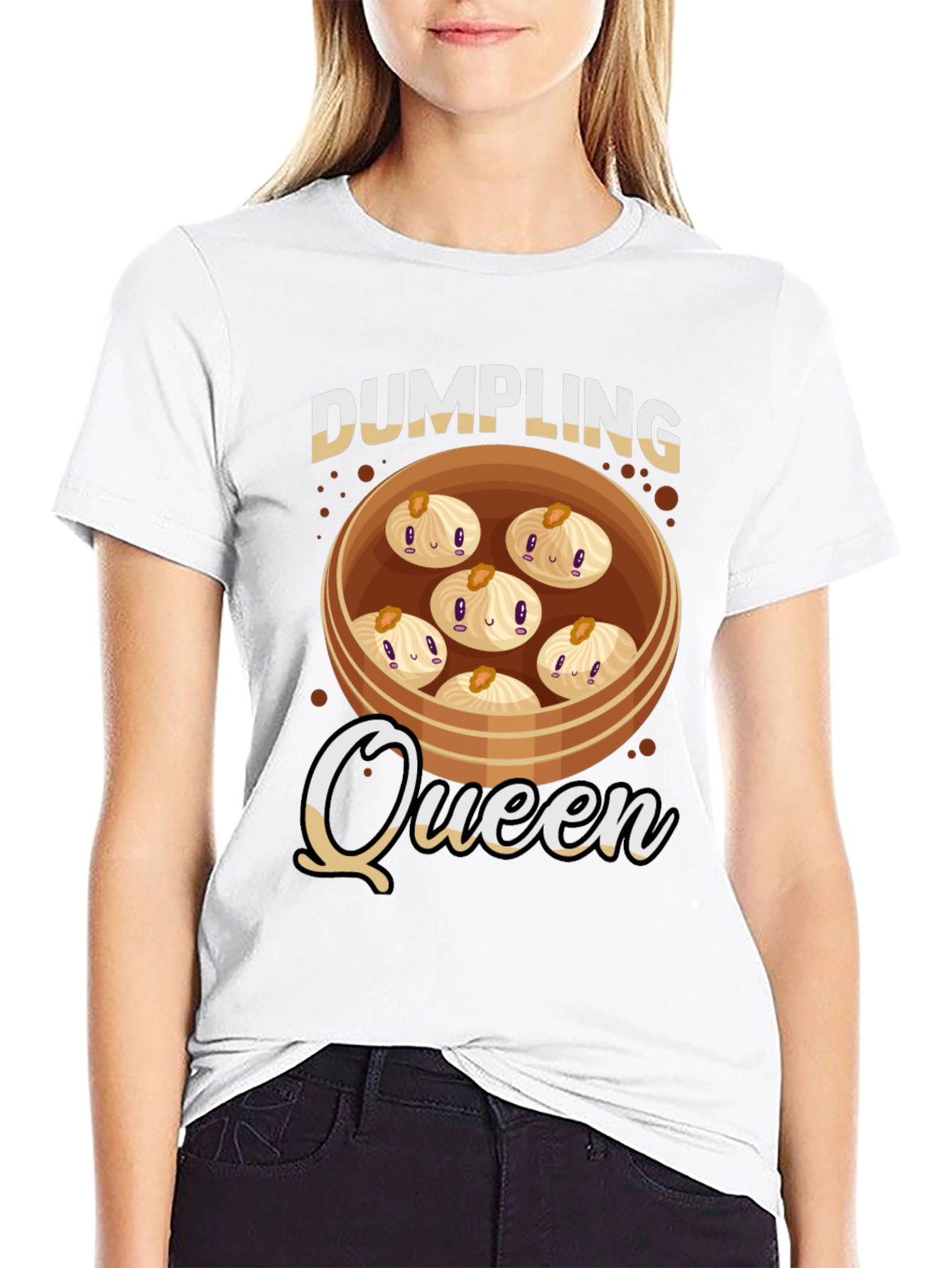 Dumpling Queen T-Shirt - Cute Foodie Tee
