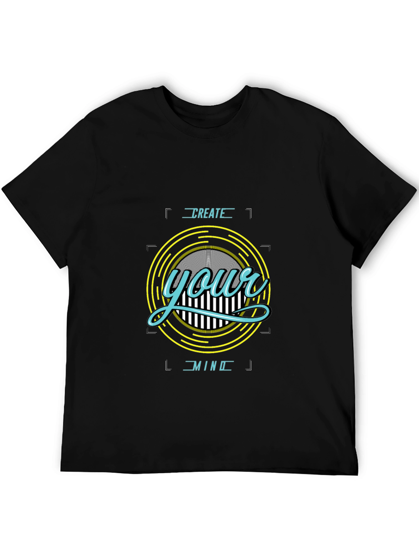 Create Your Mind Black Graphic Tee