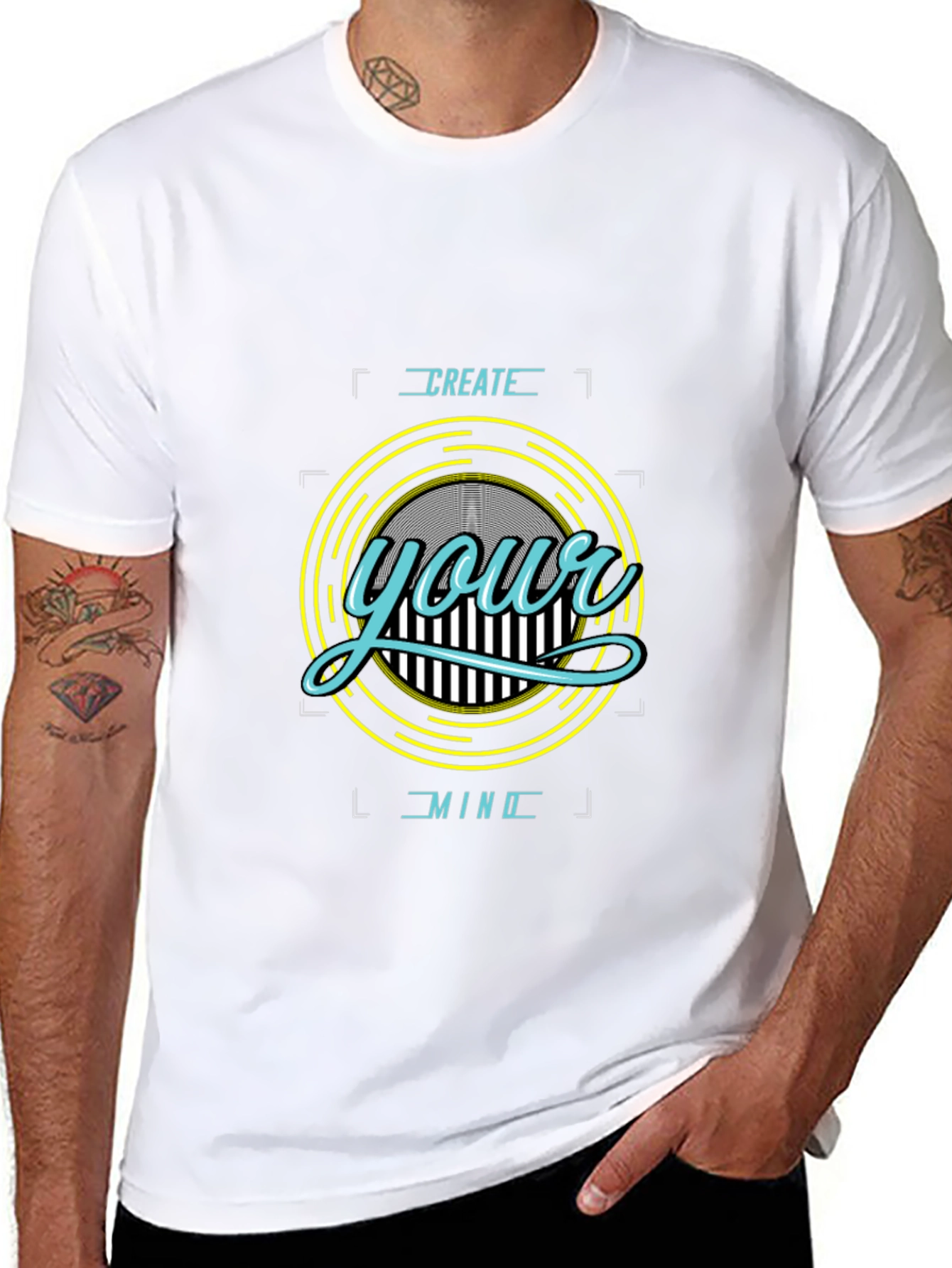 Create Your Mind Black Graphic Tee