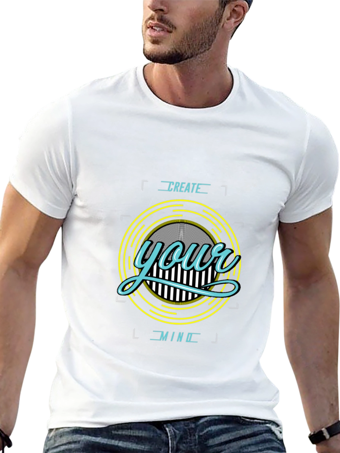 Create Your Mind Black Graphic Tee