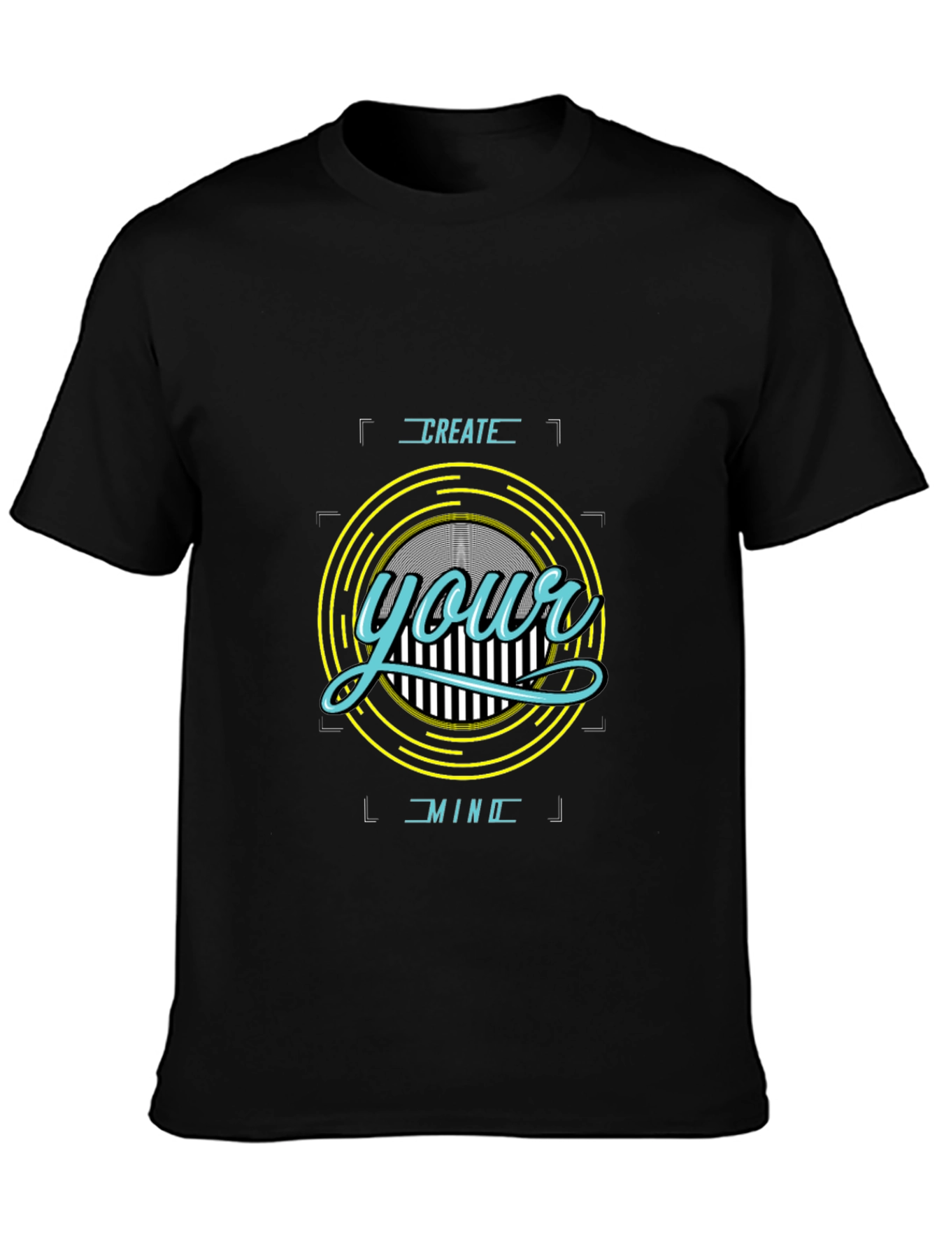 Create Your Mind Black Graphic Tee
