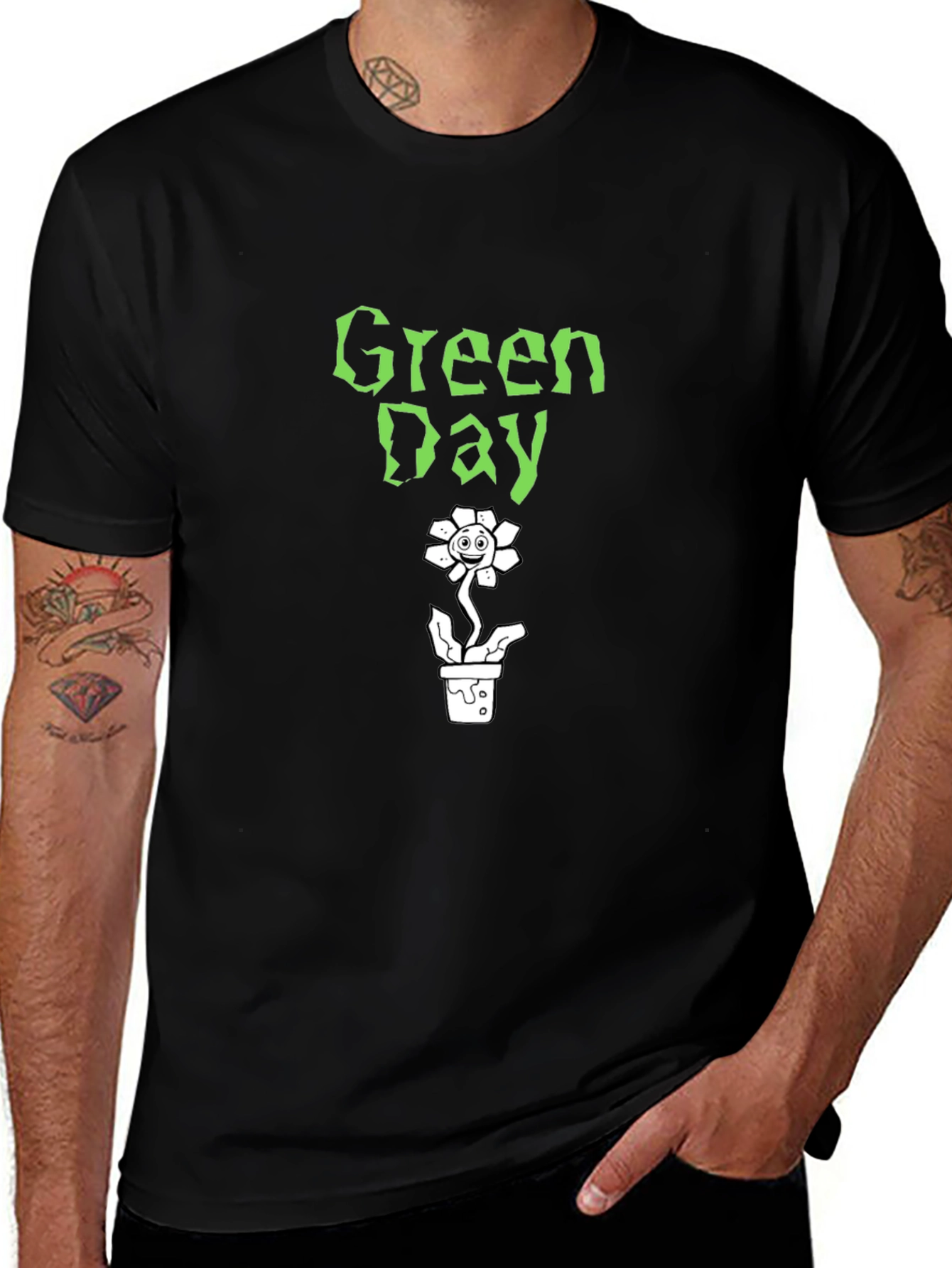 Green Day Black T-Shirt