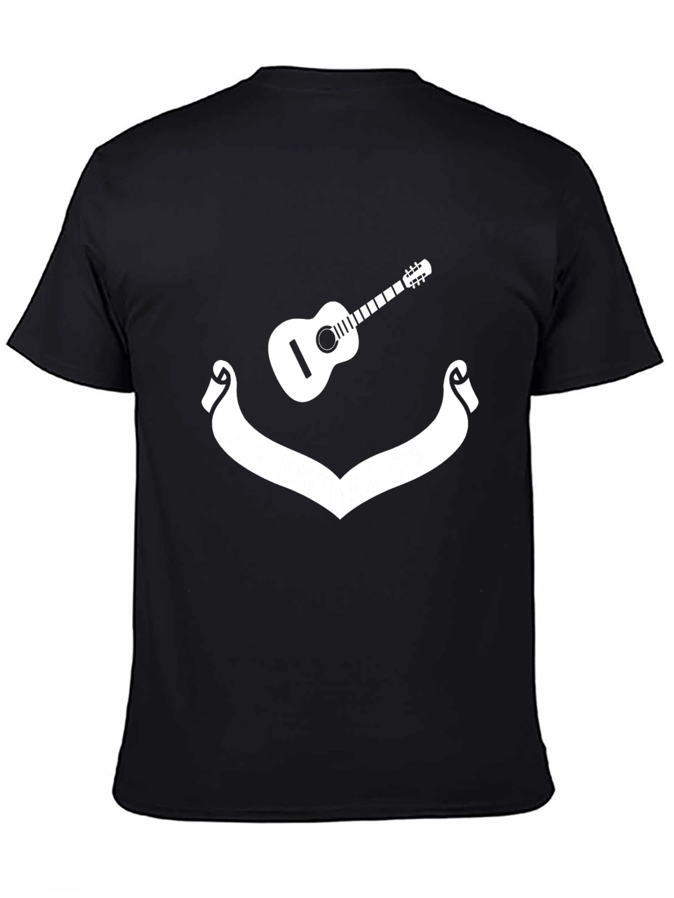 Guitar & Banner Graphic Tee - Black