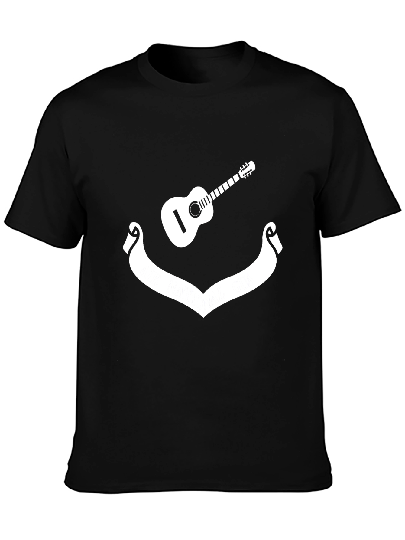 Guitar & Banner Graphic Tee - Black