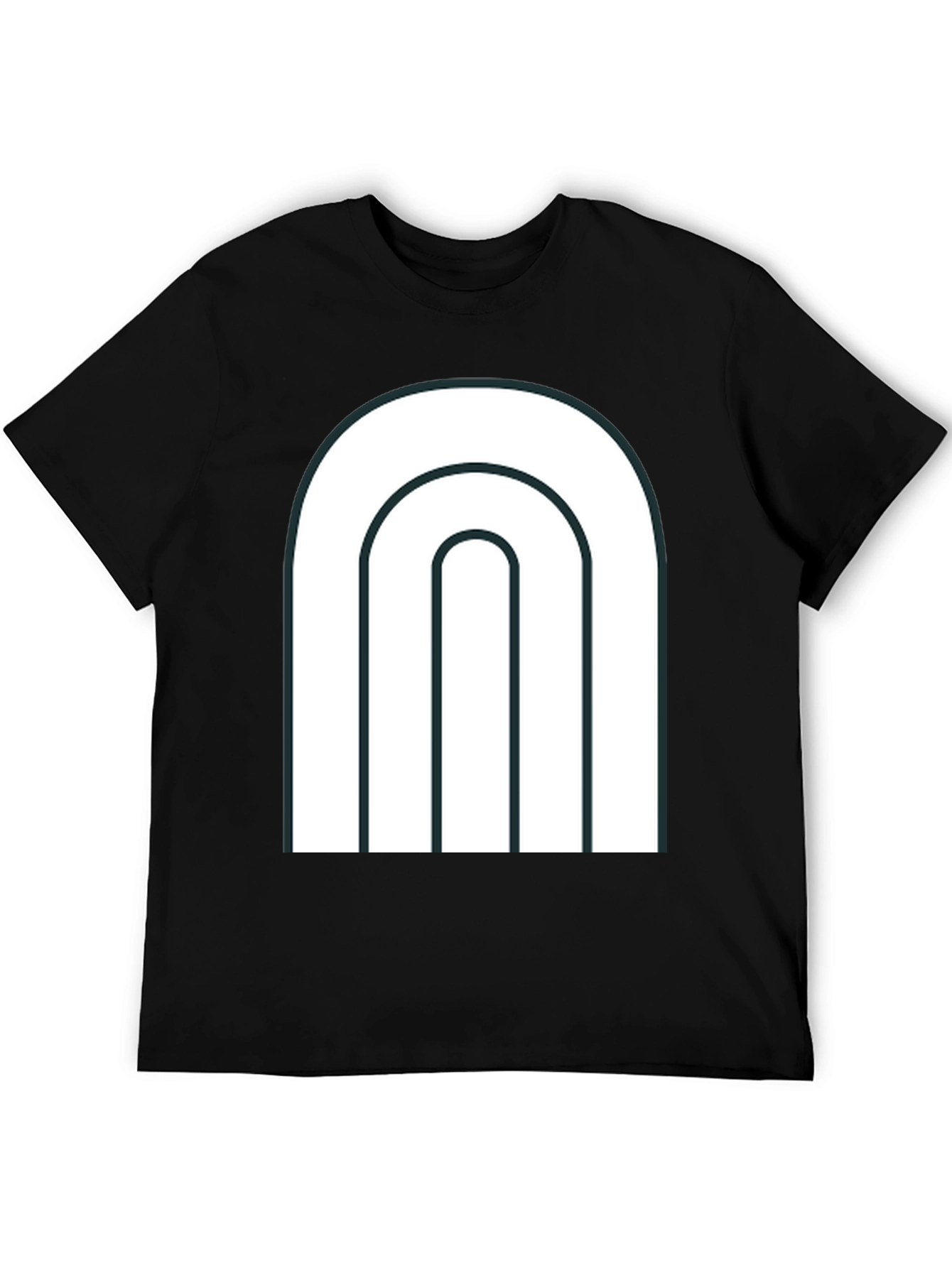 Modern Arch Graphic Tee - Black