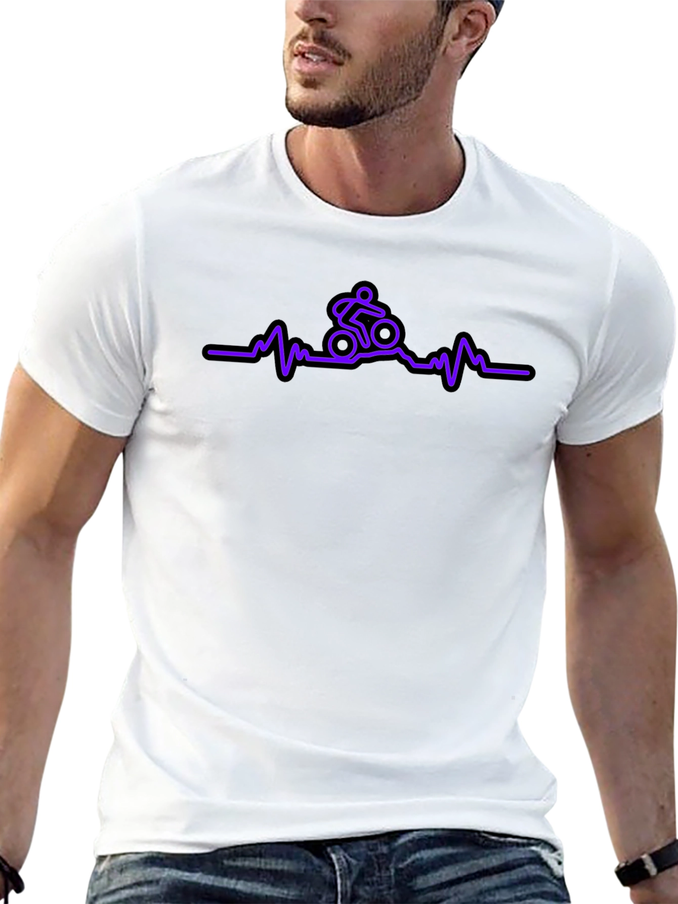 Mountain Bike Heartbeat T-Shirt - Ride Life