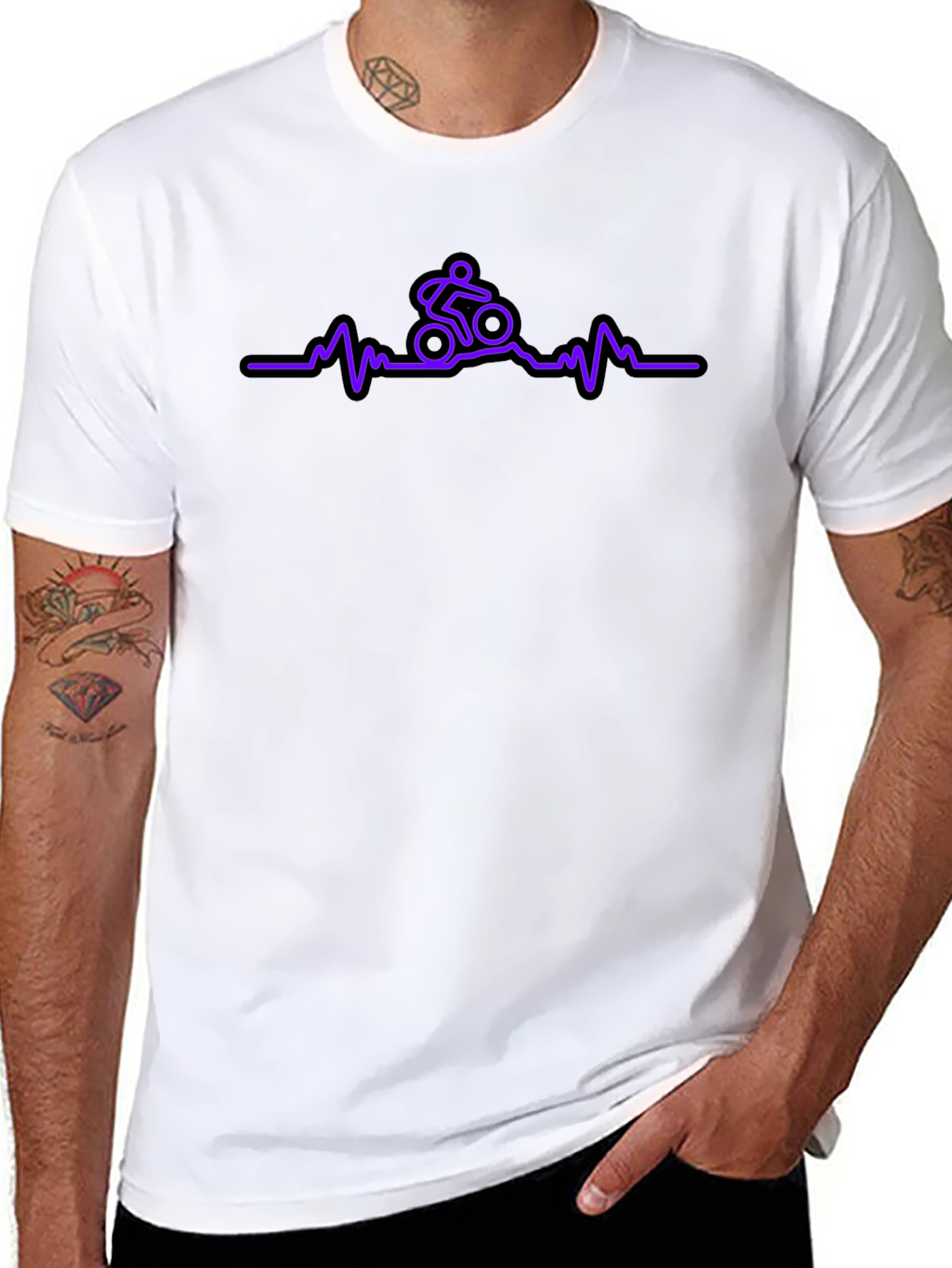 Mountain Bike Heartbeat T-Shirt - Ride Life
