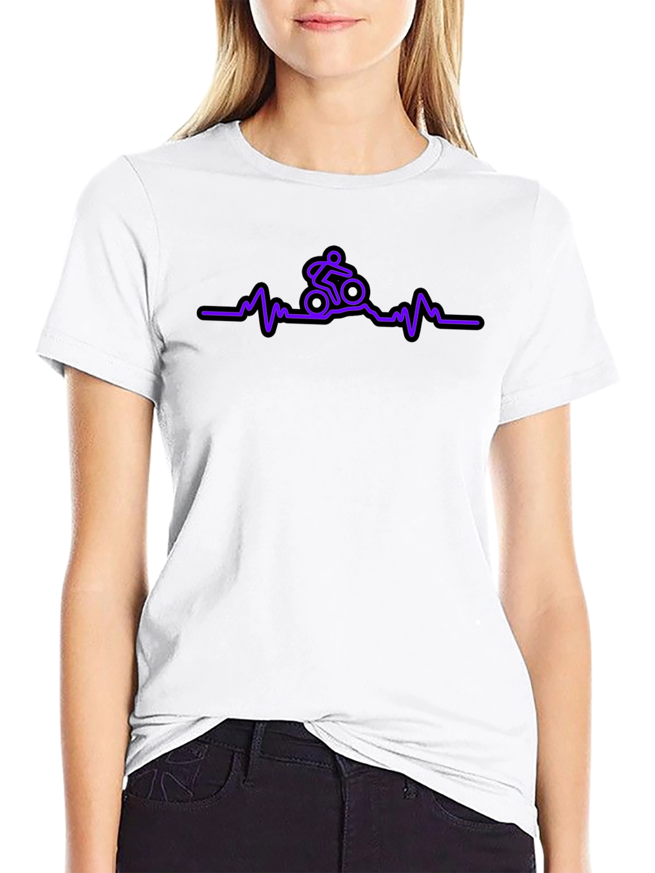 Mountain Bike Heartbeat T-Shirt - Ride Life