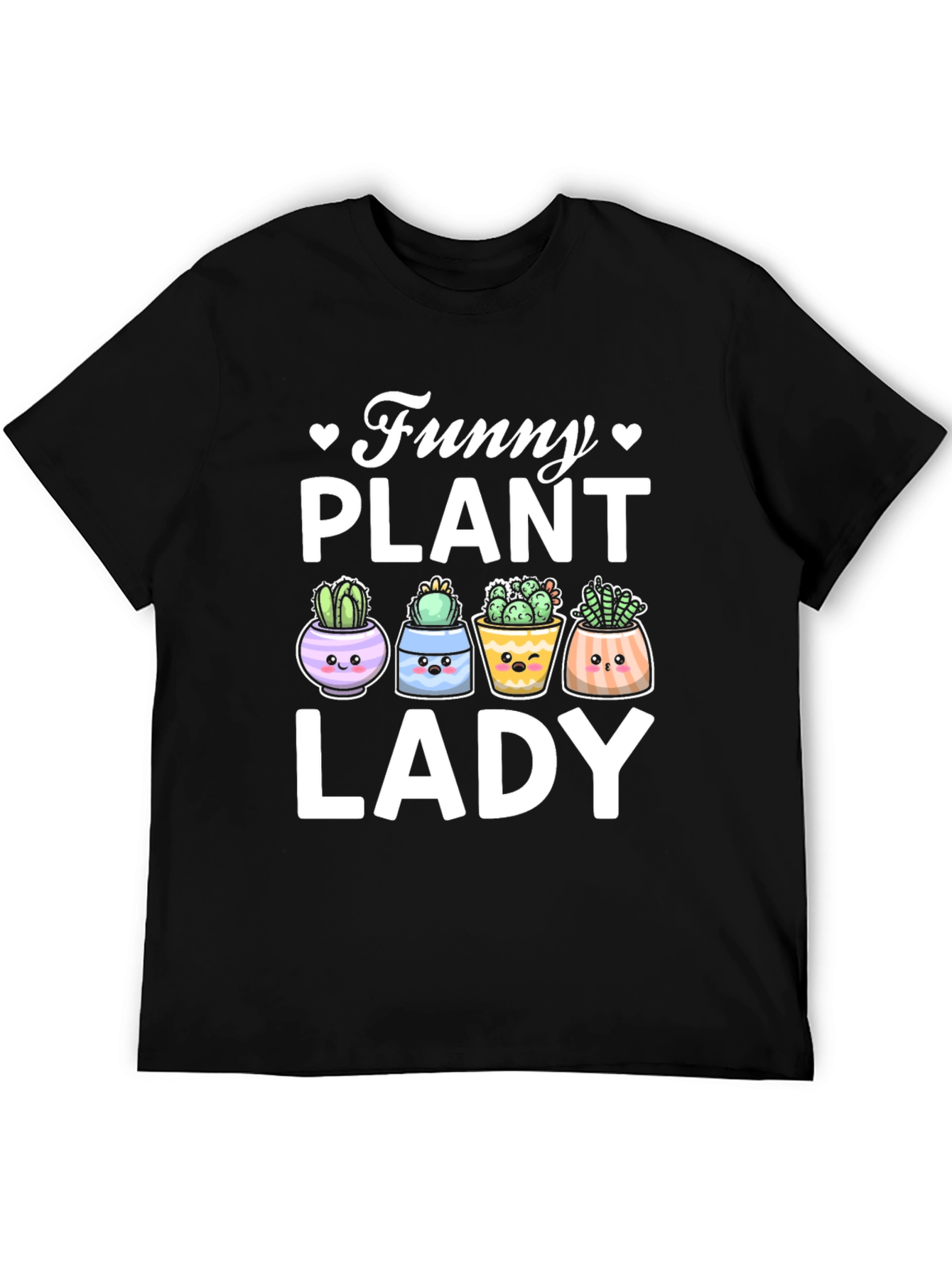 Funny Plant Lady T-Shirt - Cute Cactus Graphic Tee