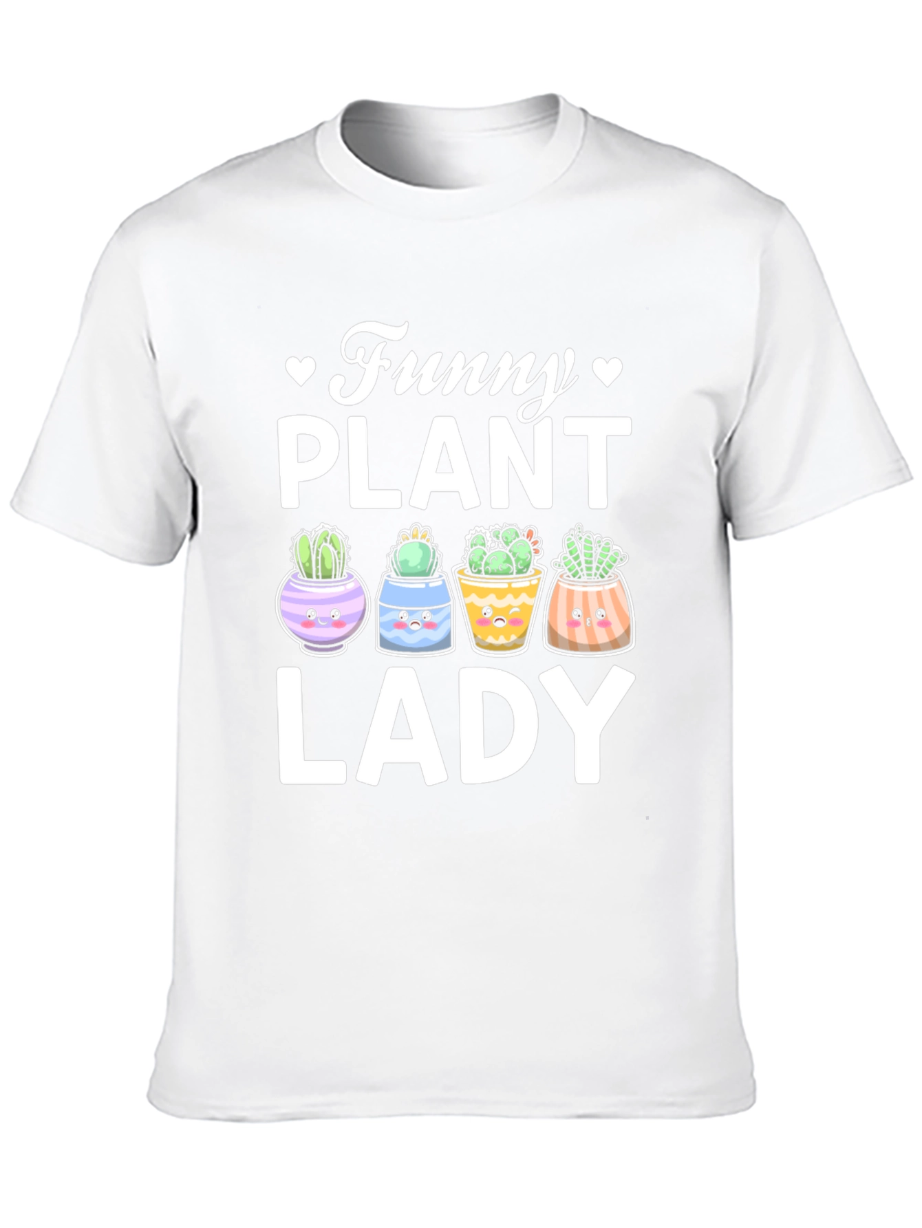 Funny Plant Lady T-Shirt - Cute Cactus Graphic Tee