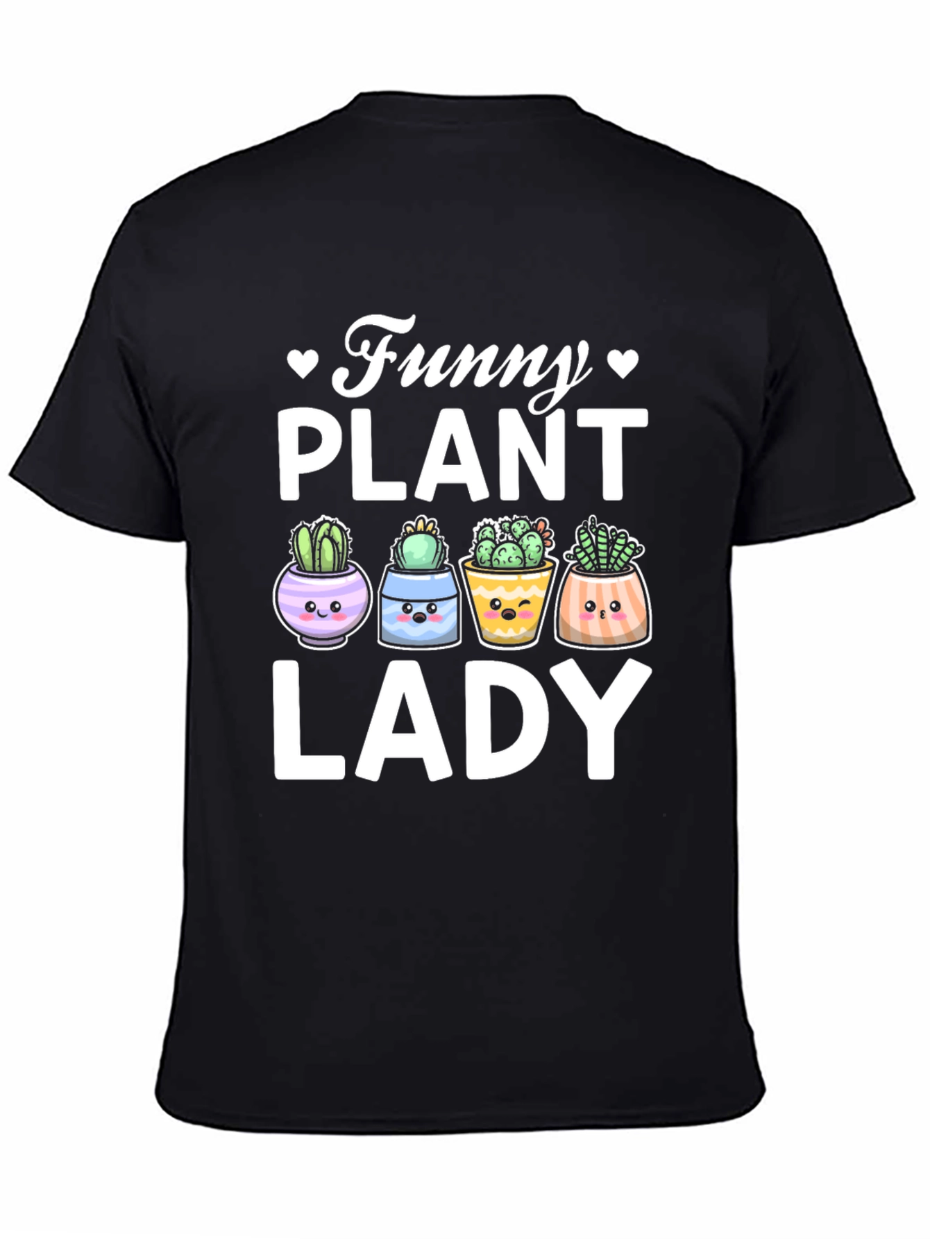 Funny Plant Lady T-Shirt - Cute Cactus Graphic Tee