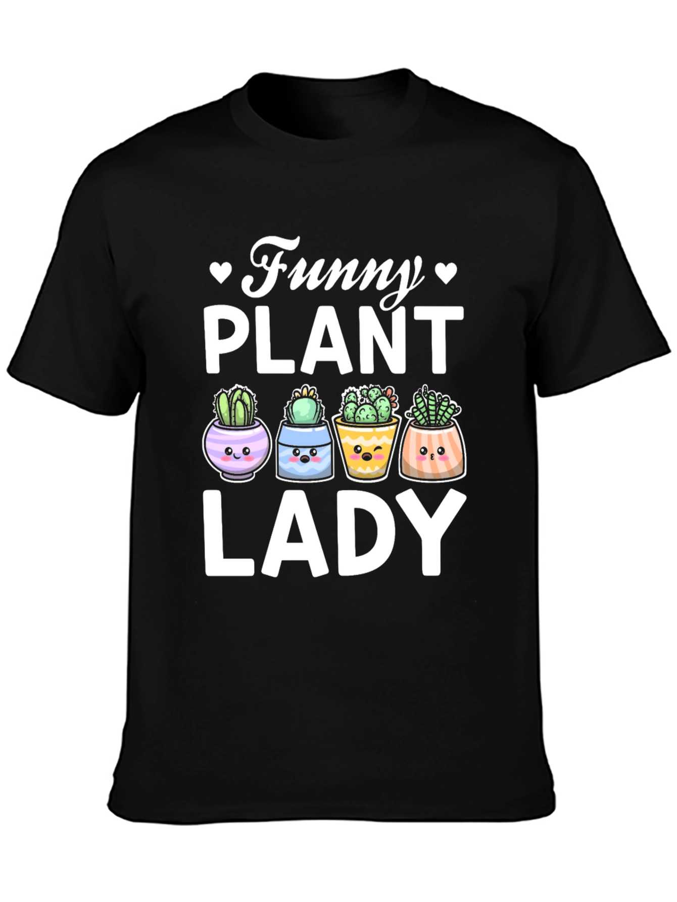 Funny Plant Lady T-Shirt - Cute Cactus Graphic Tee