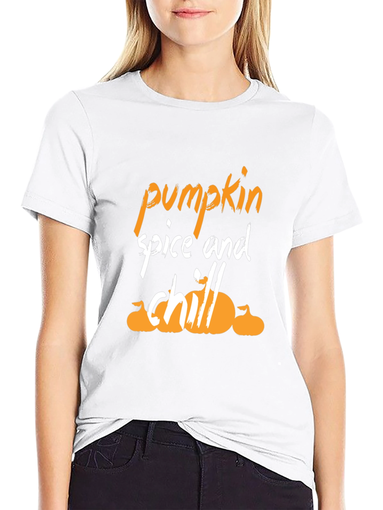 Pumpkin Spice and Chill Graphic T-Shirt