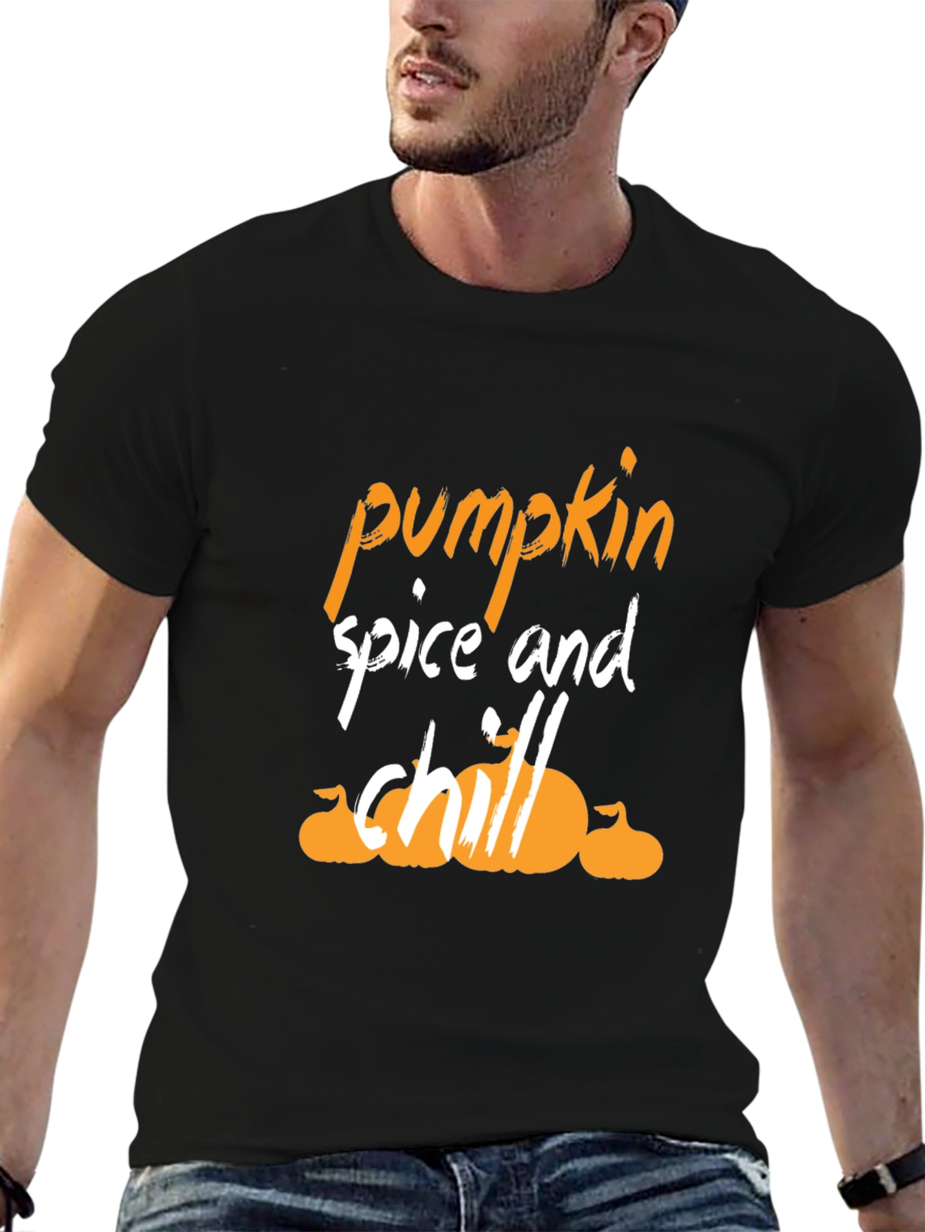 Pumpkin Spice and Chill Graphic T-Shirt