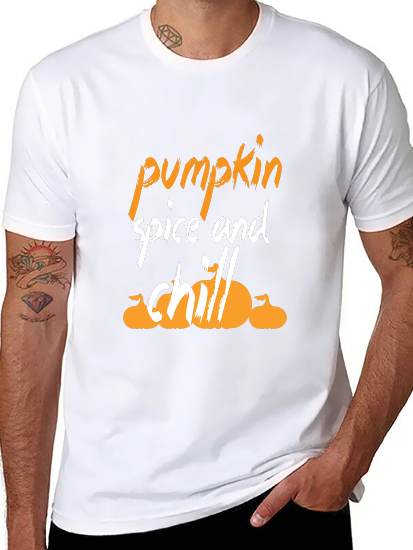 Pumpkin Spice and Chill Graphic T-Shirt