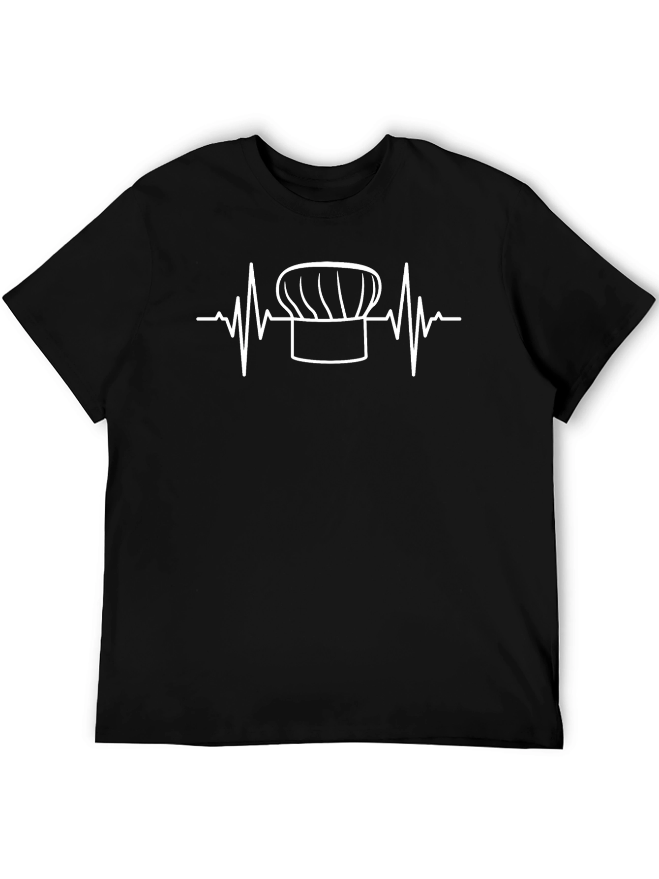Chefs Heartbeat Graphic T-Shirt - Black