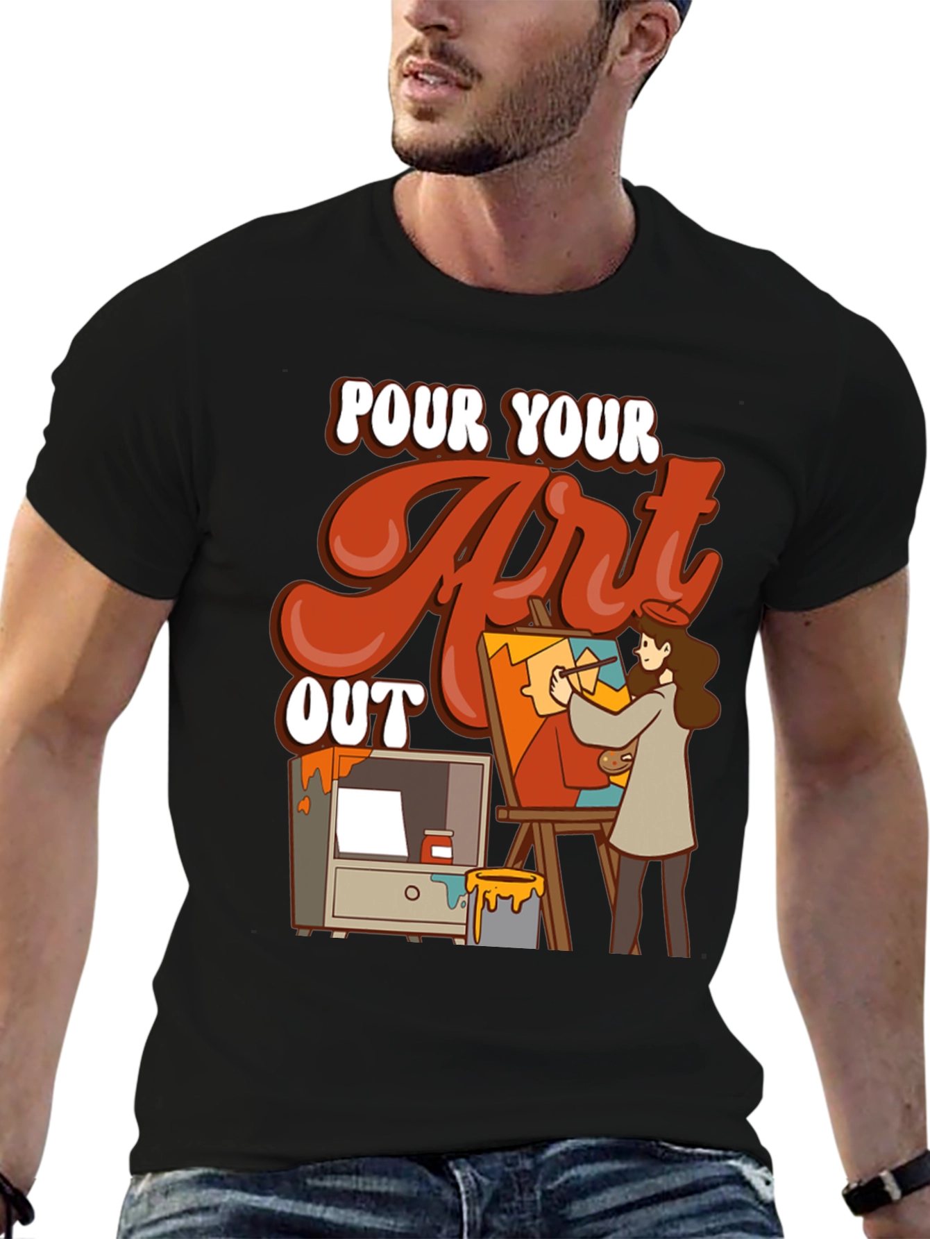 Pour Your Art Out Graphic Tee