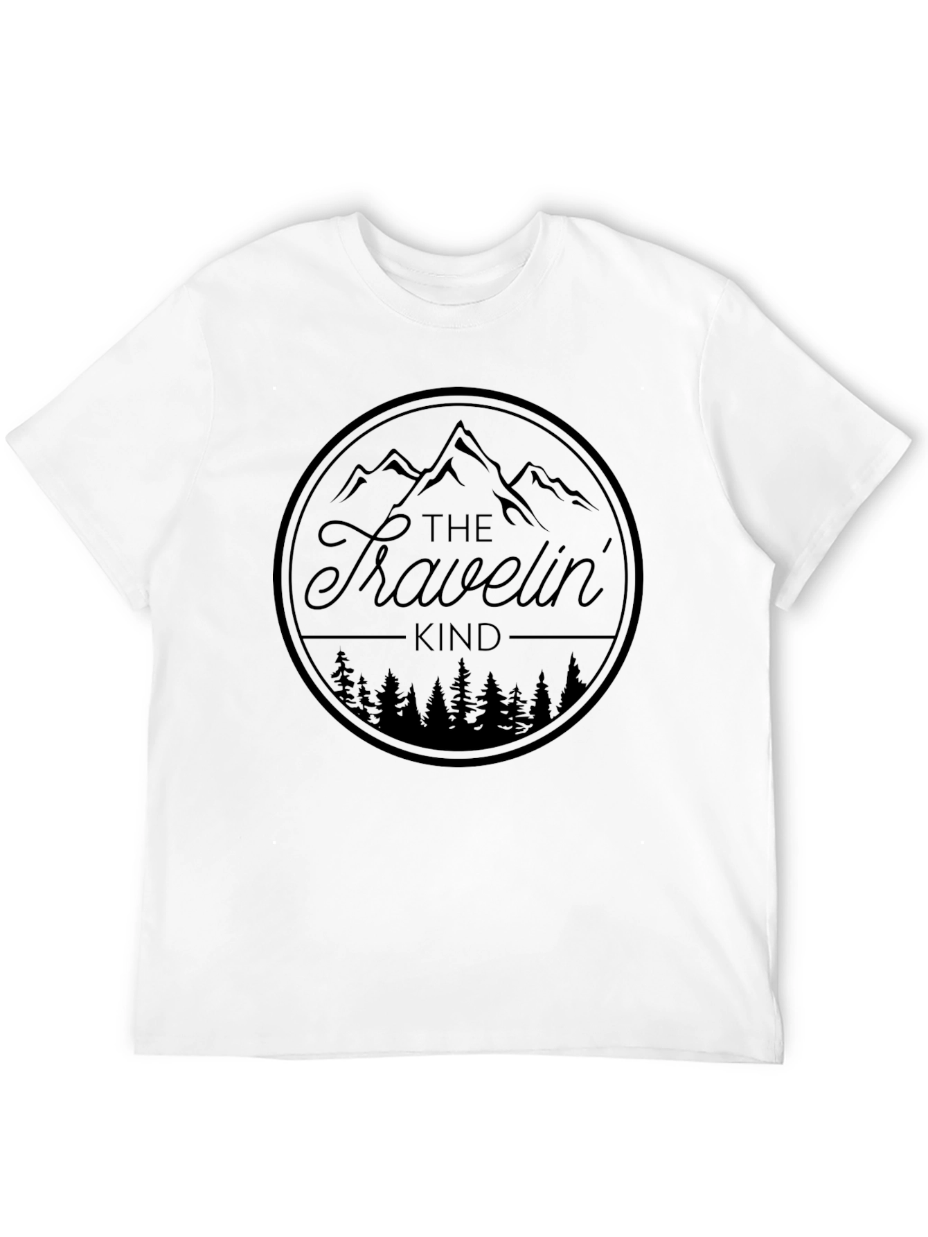 The Travelin Kind Black Graphic T-Shirt