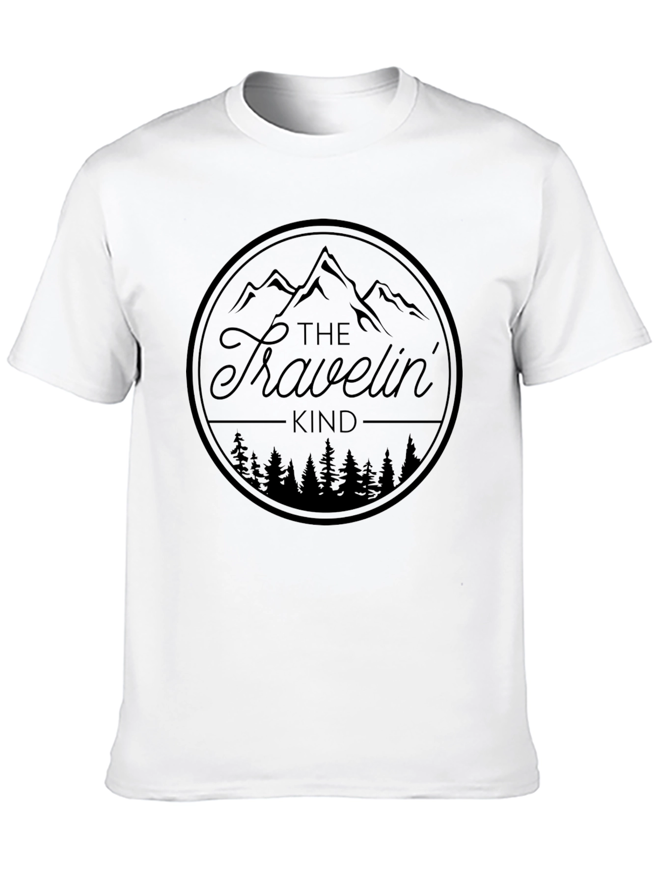 The Travelin Kind Black Graphic T-Shirt