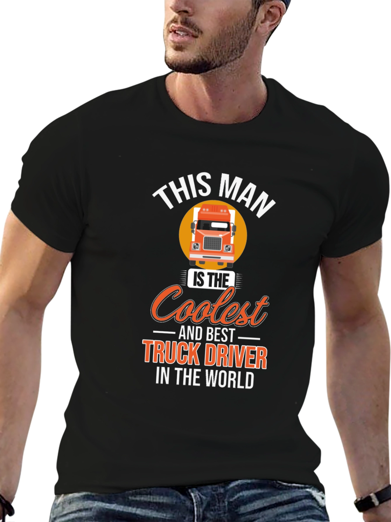 Coolest Truck Driver T-Shirt - Black