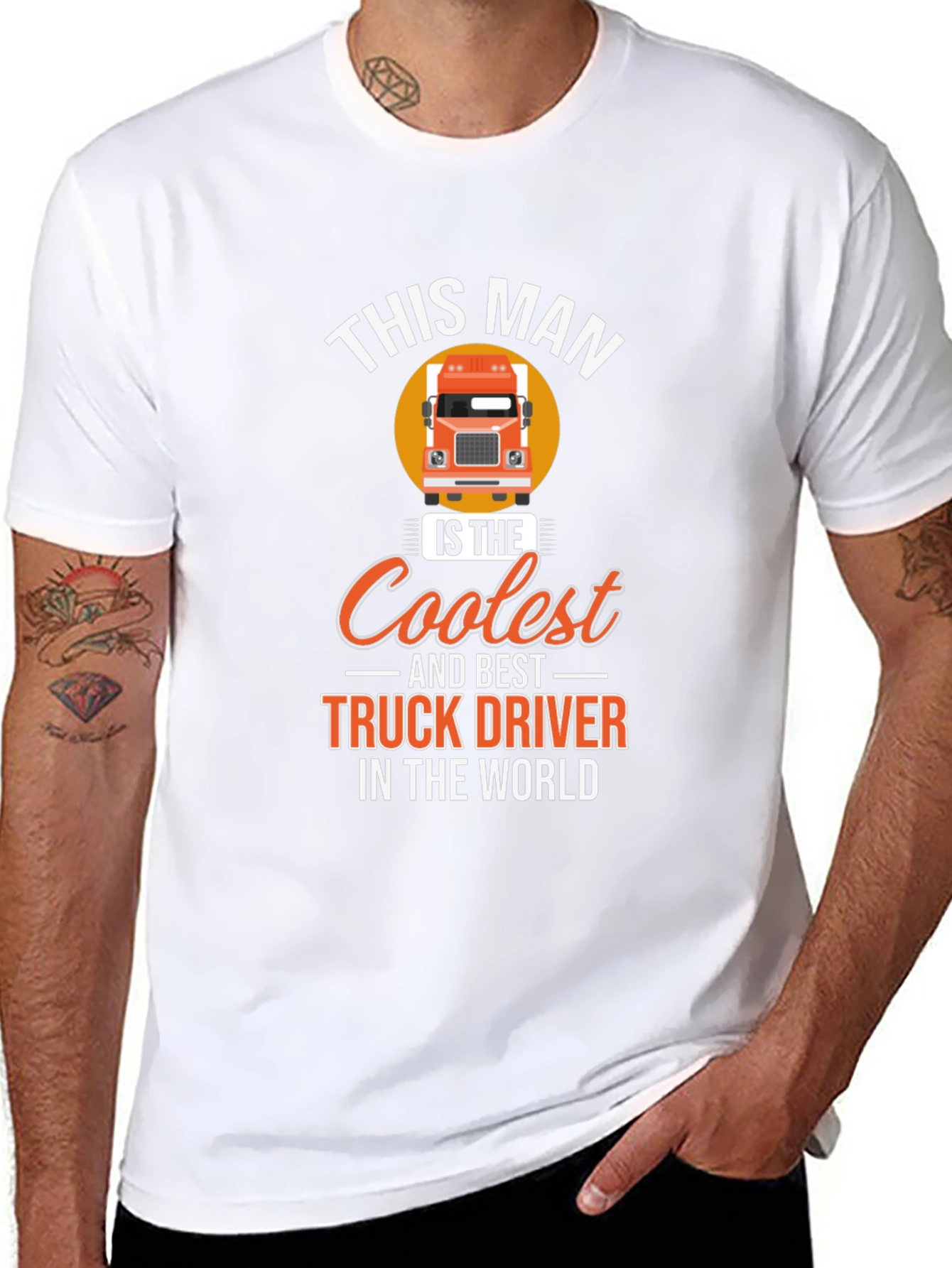 Coolest Truck Driver T-Shirt - Black