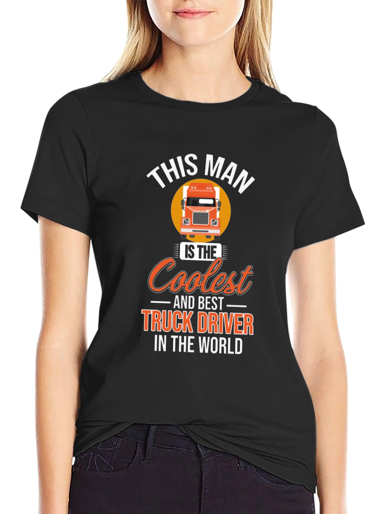 Coolest Truck Driver T-Shirt - Black