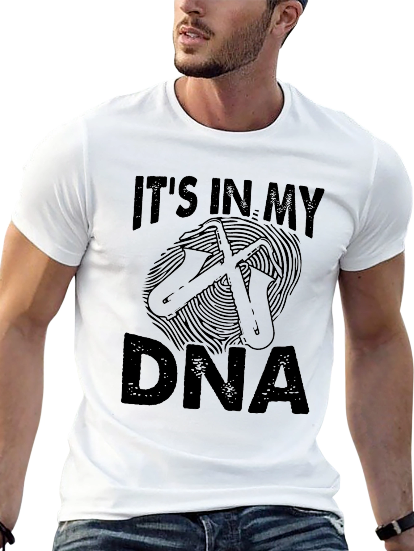 Saxophone DNA T-Shirt - Musician Gift