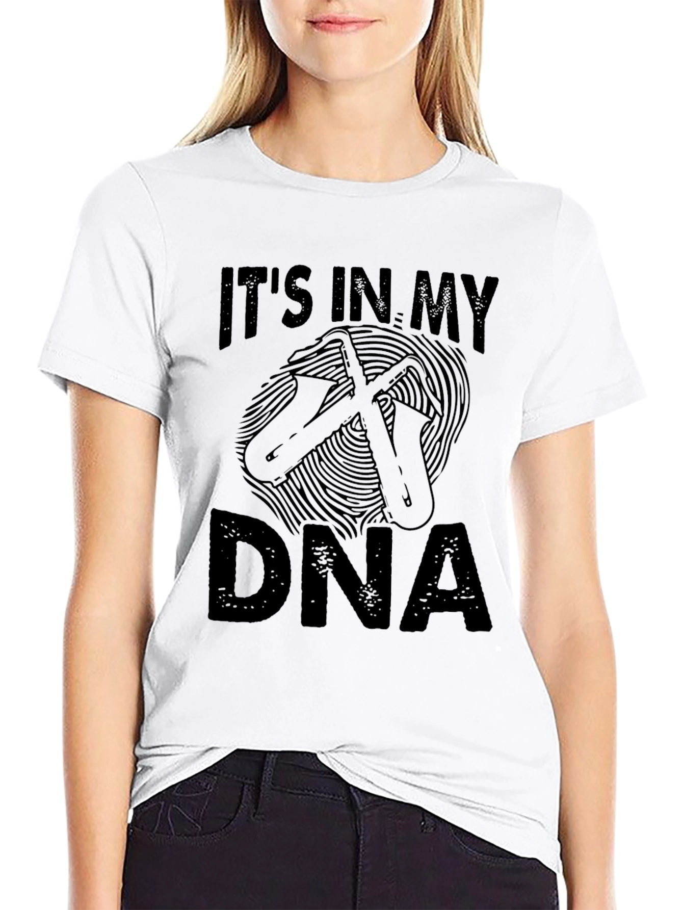 Saxophone DNA T-Shirt - Musician Gift
