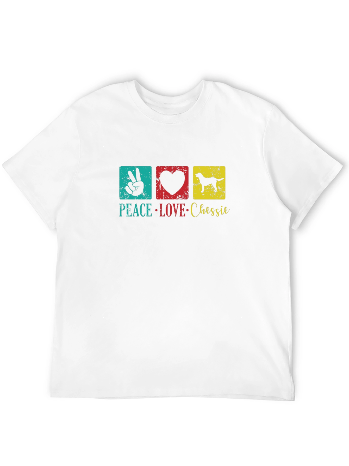 Peace Love Chessie Dog T-Shirt