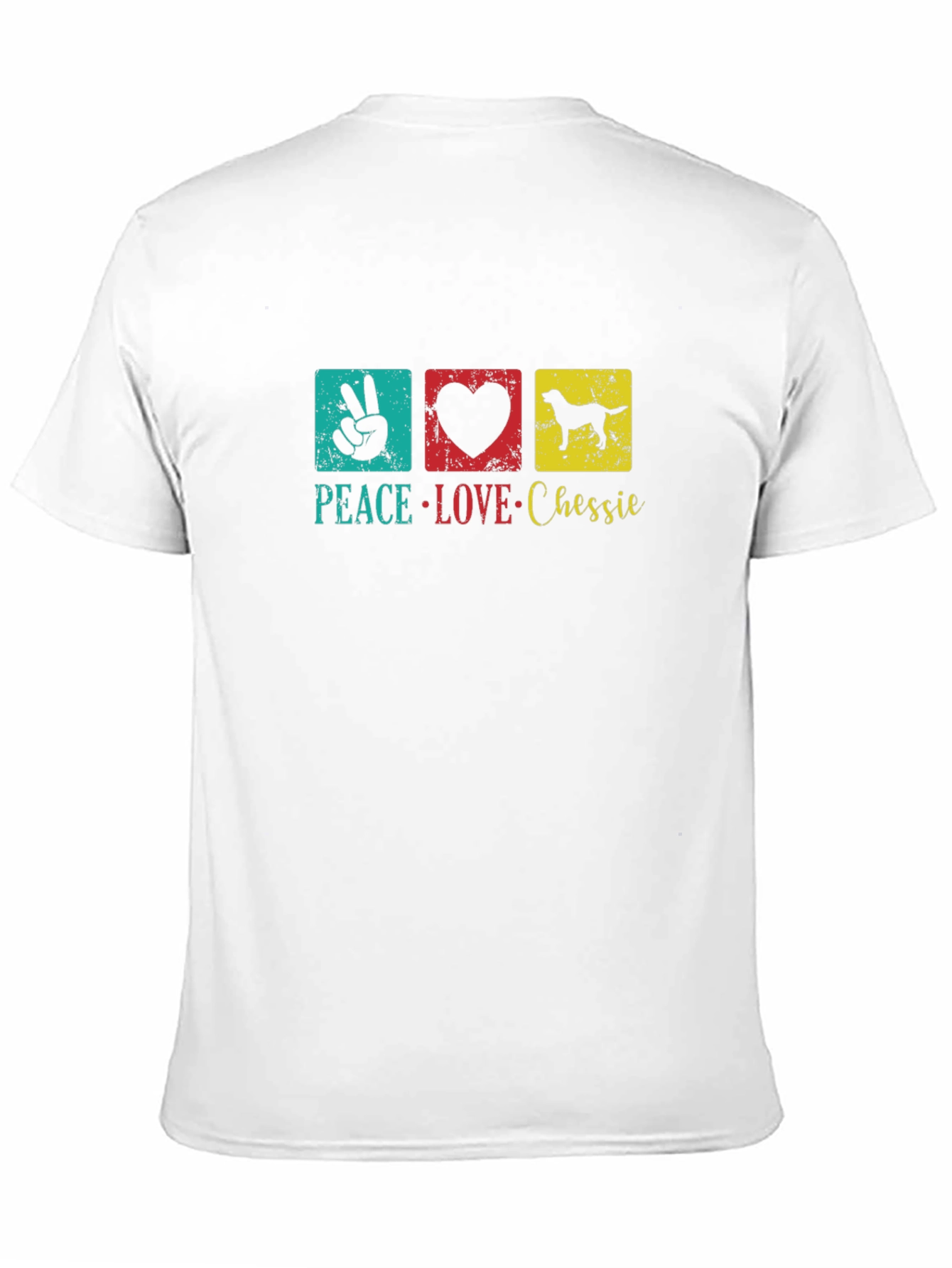 Peace Love Chessie Dog T-Shirt