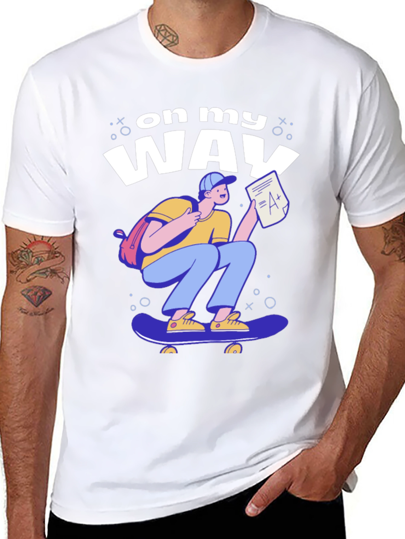 On My Way Skateboard T-Shirt