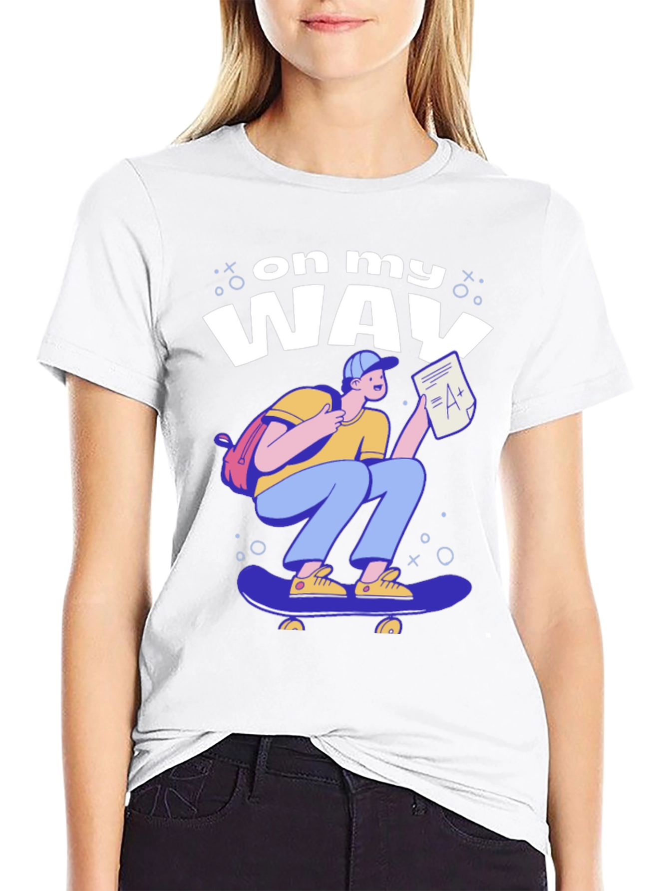 On My Way Skateboard T-Shirt
