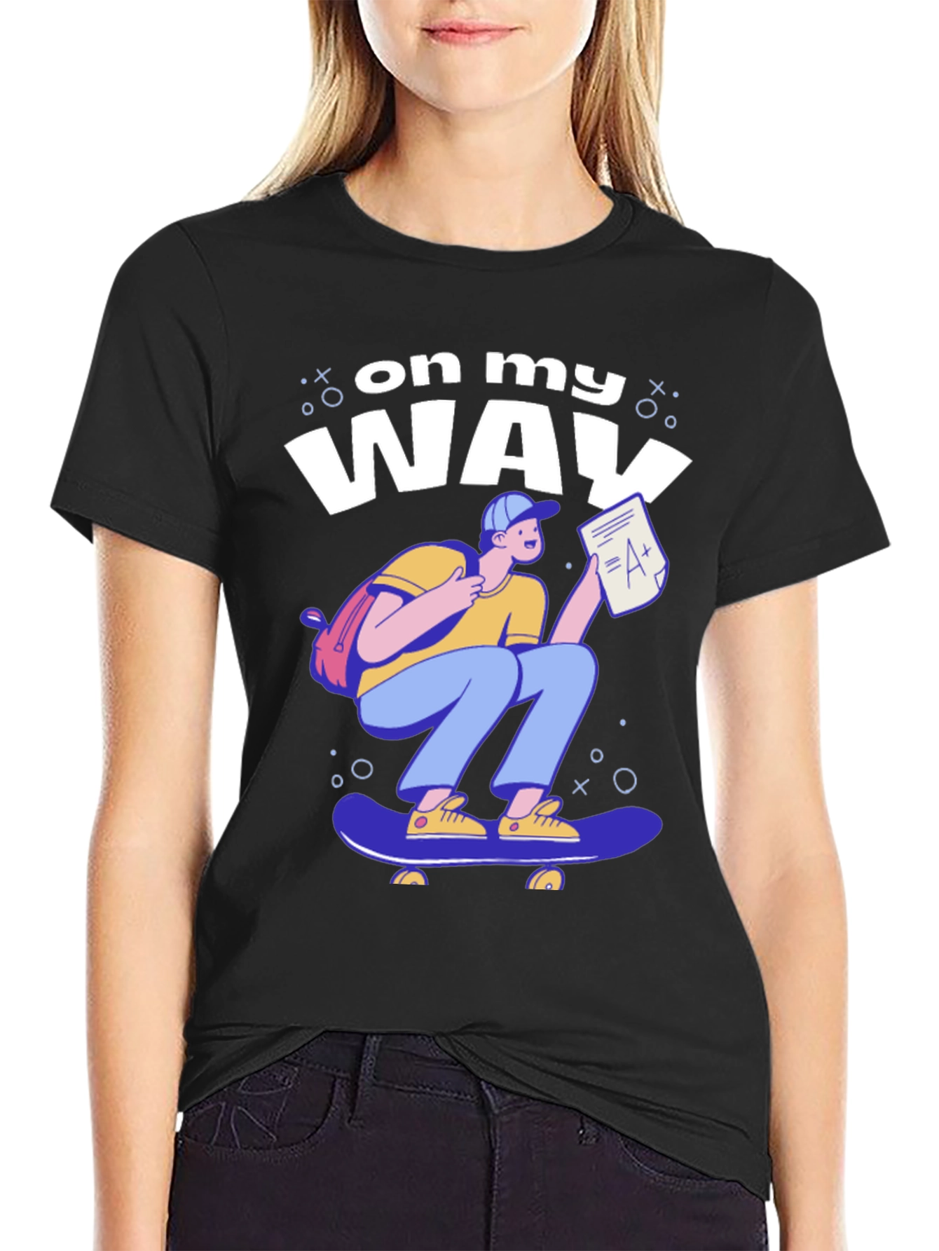 On My Way Skateboard T-Shirt