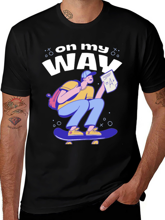 On My Way Skateboard T-Shirt