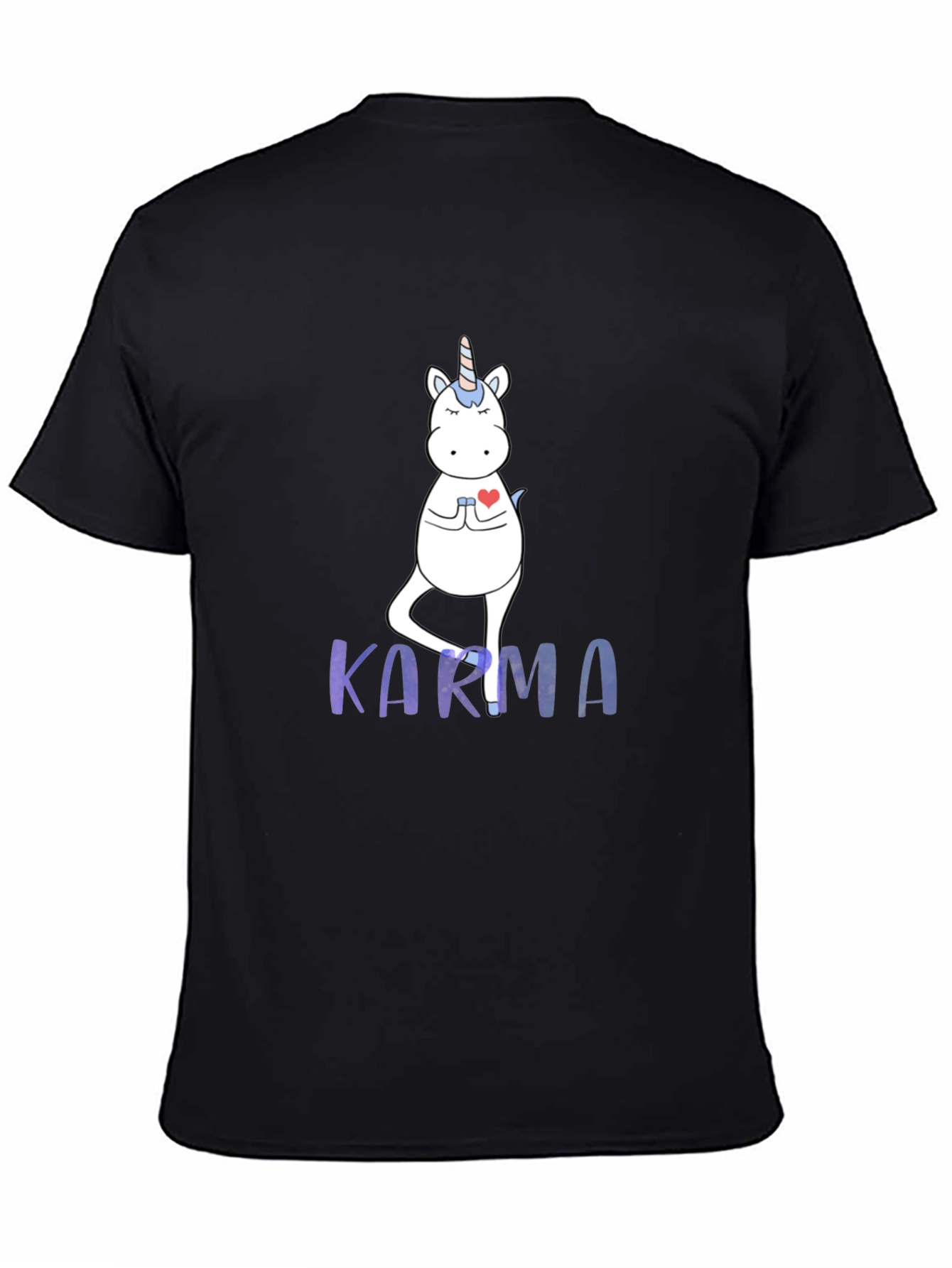 Karma Unicorn Mens Graphic Tee