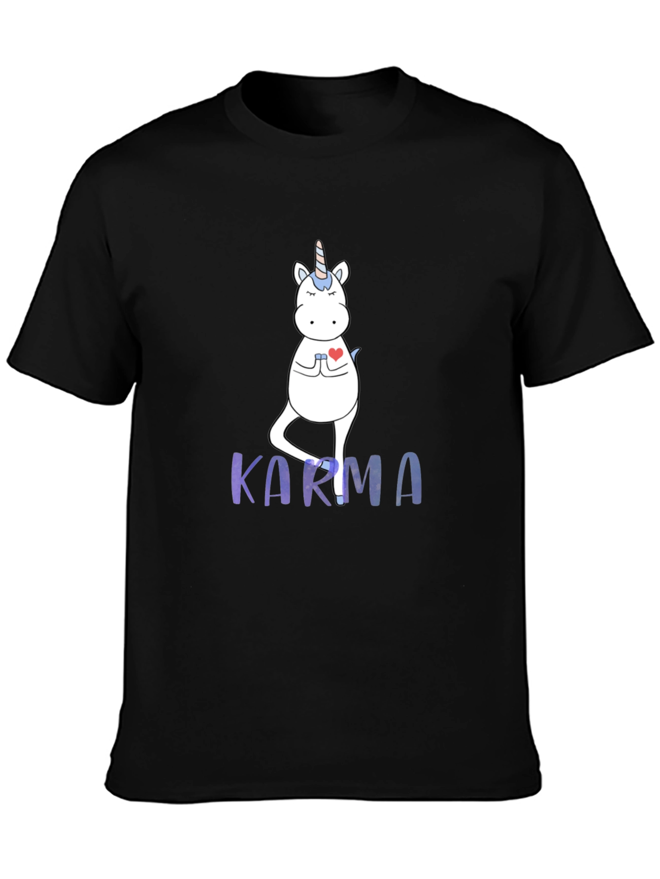 Karma Unicorn Mens Graphic Tee